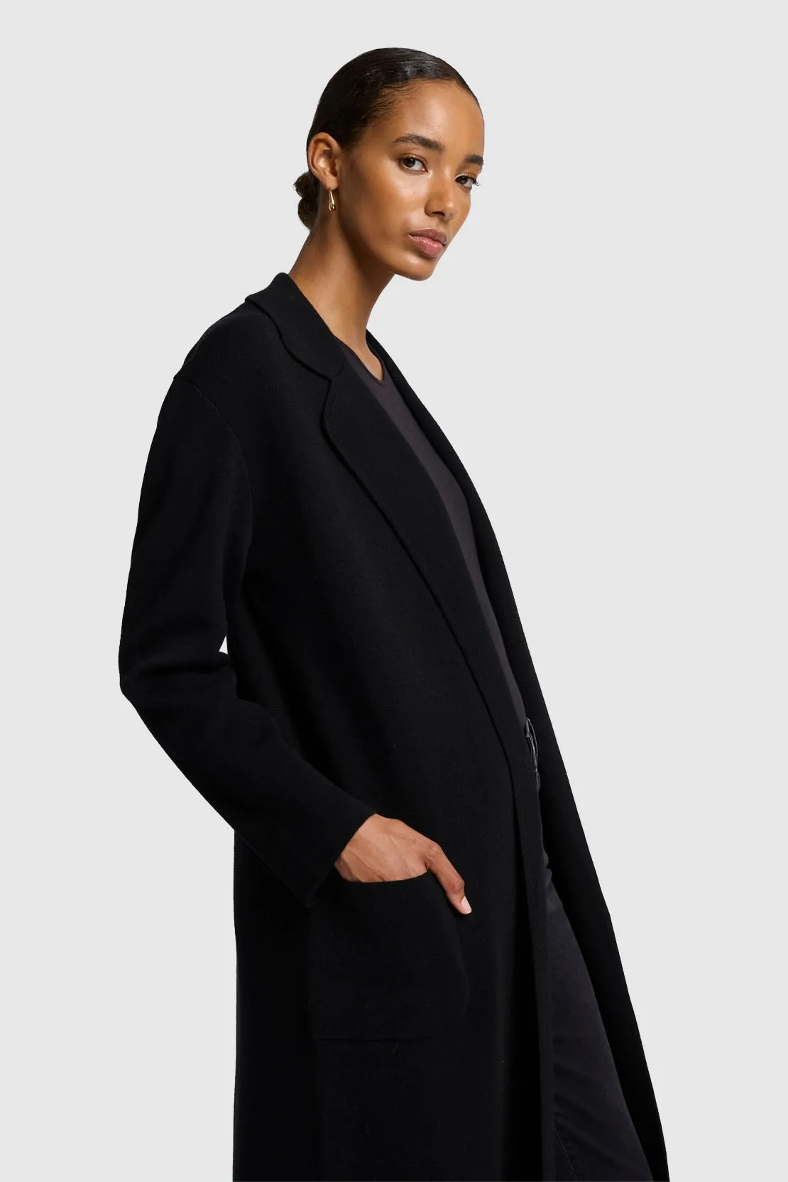 OVERCOAT WOOL BLACK