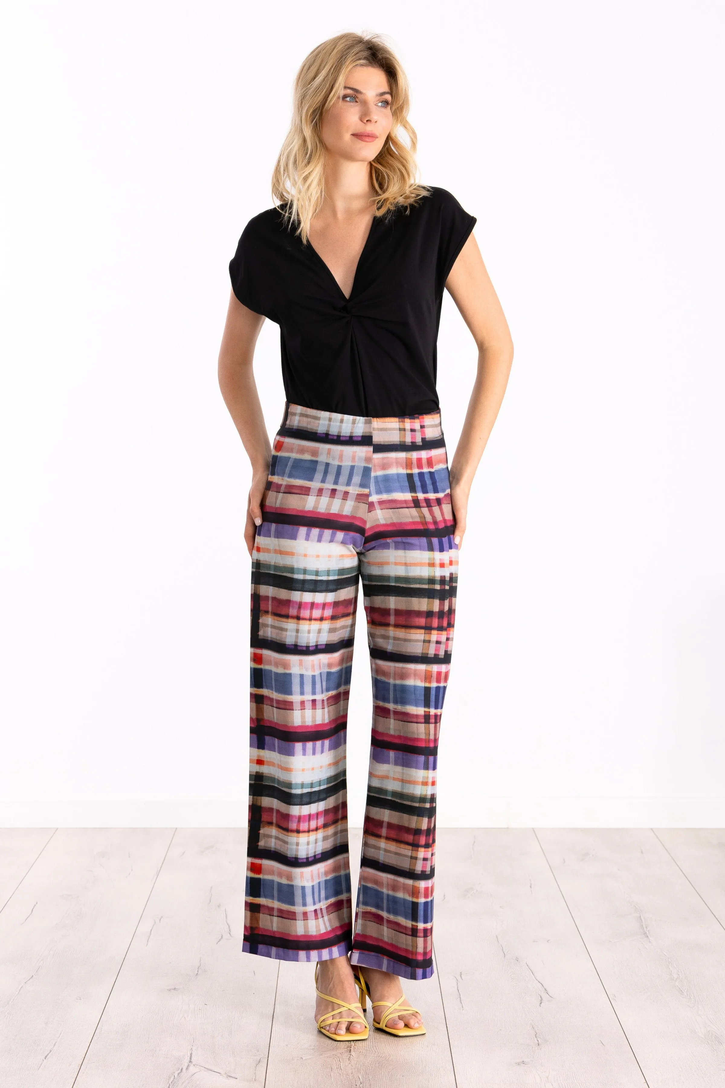 Pantalon largo estampado check print LolitasyL