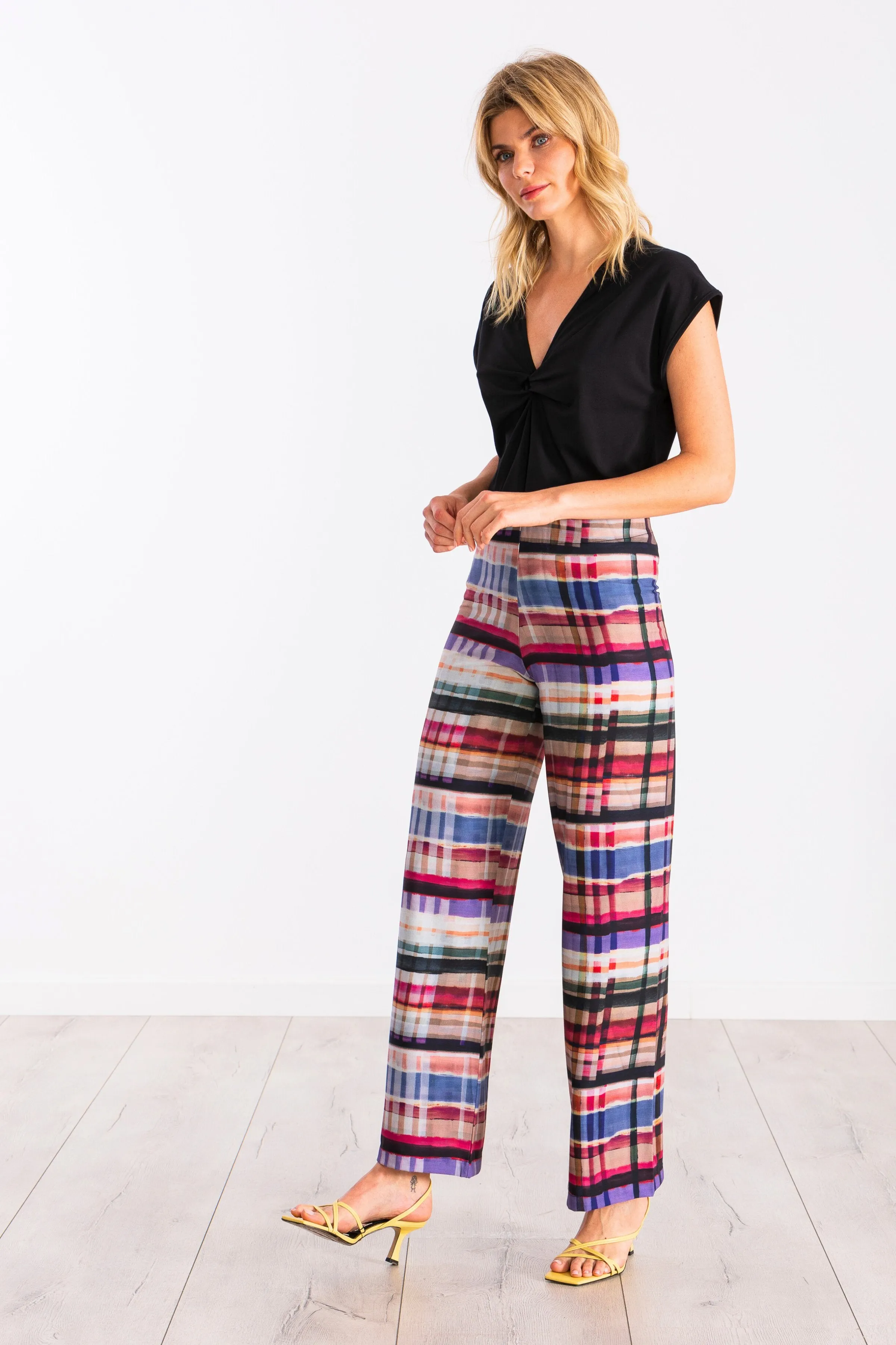 Pantalon largo estampado check print LolitasyL