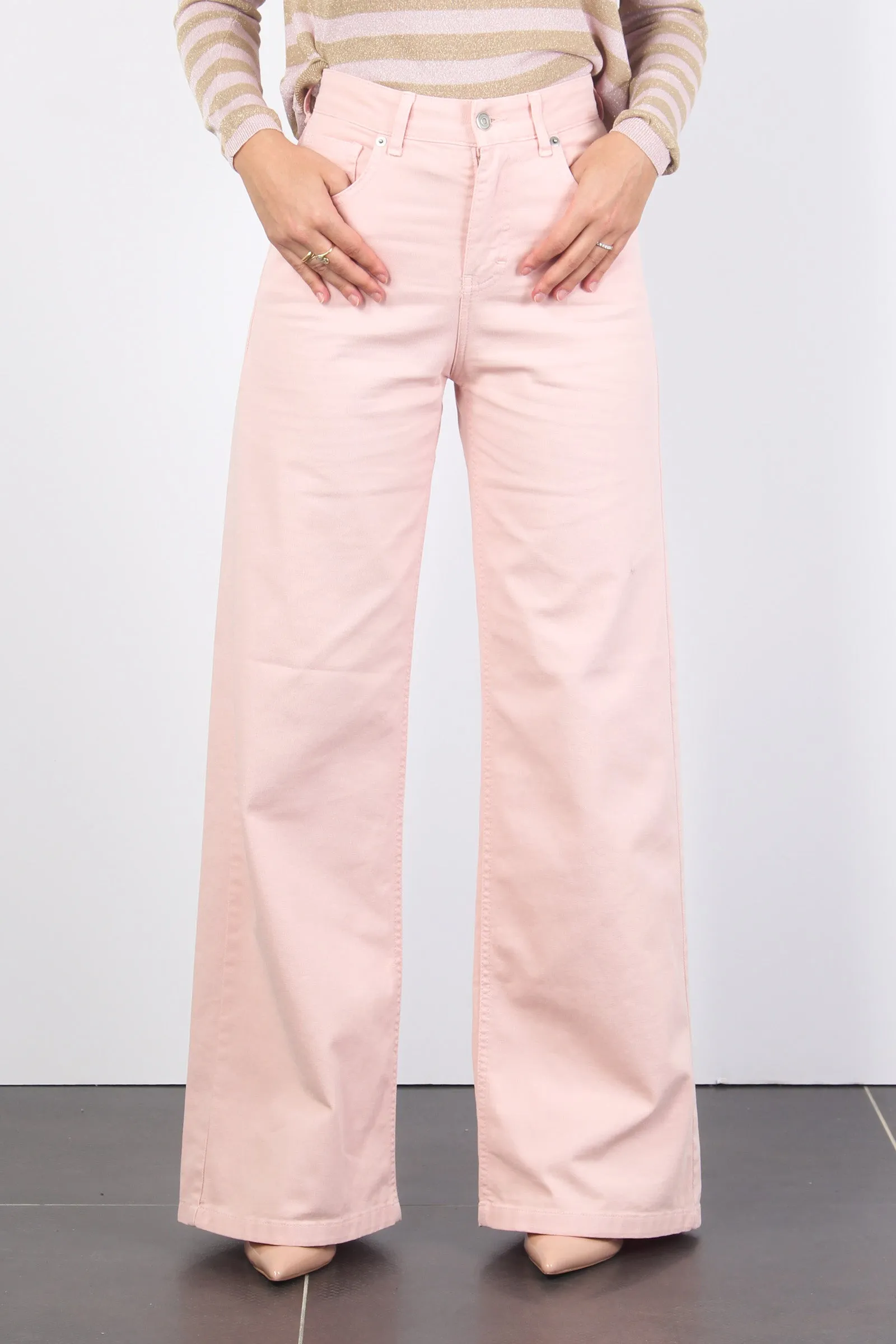 Pantalone Palazzo Bull Rosa