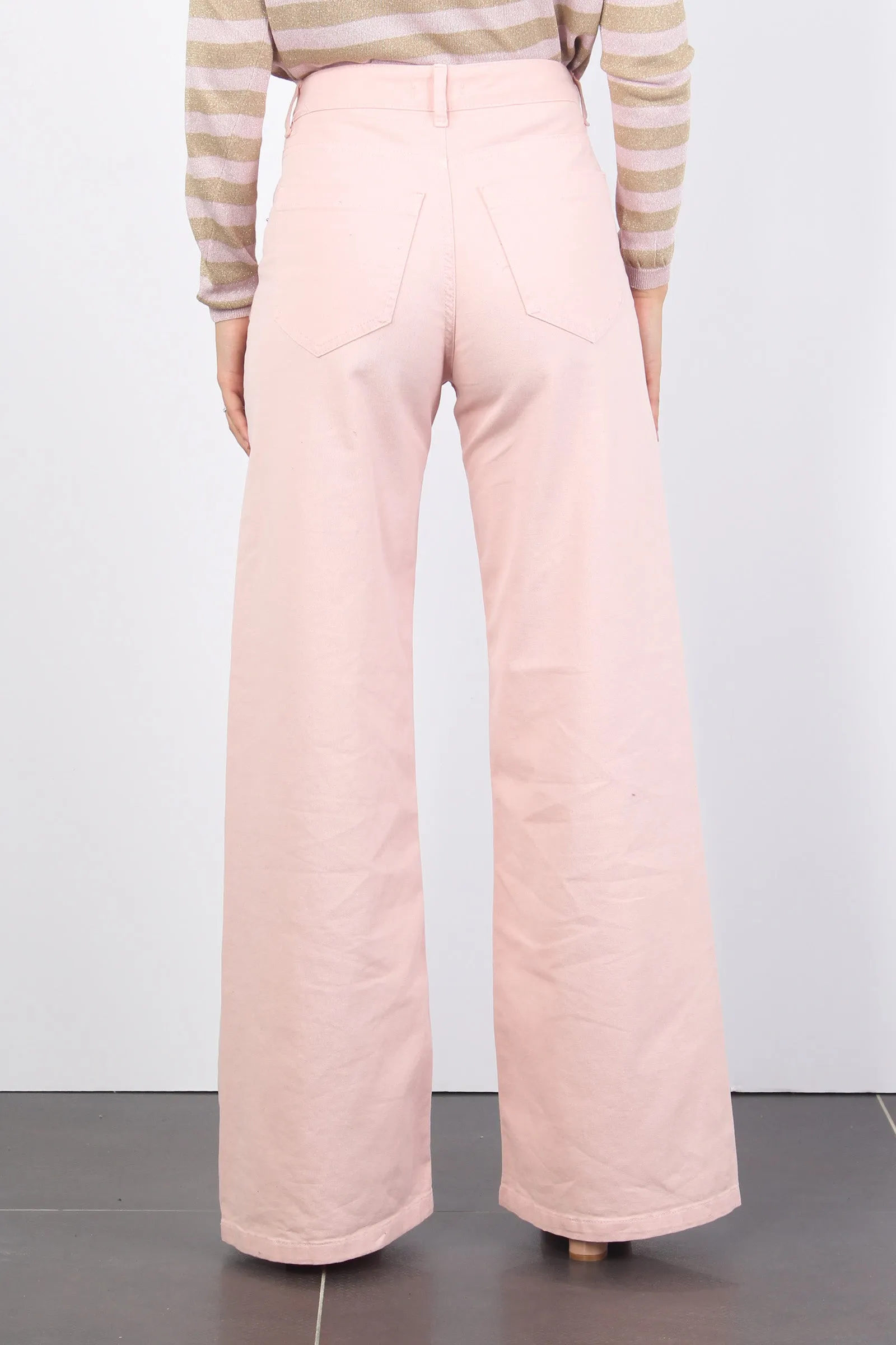 Pantalone Palazzo Bull Rosa