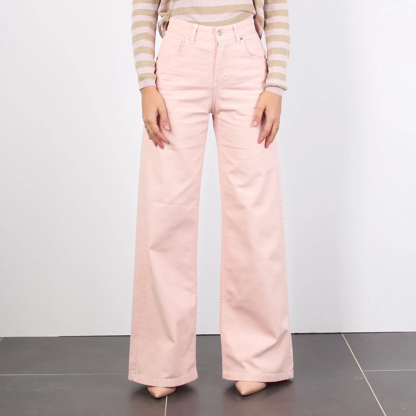 Pantalone Palazzo Bull Rosa