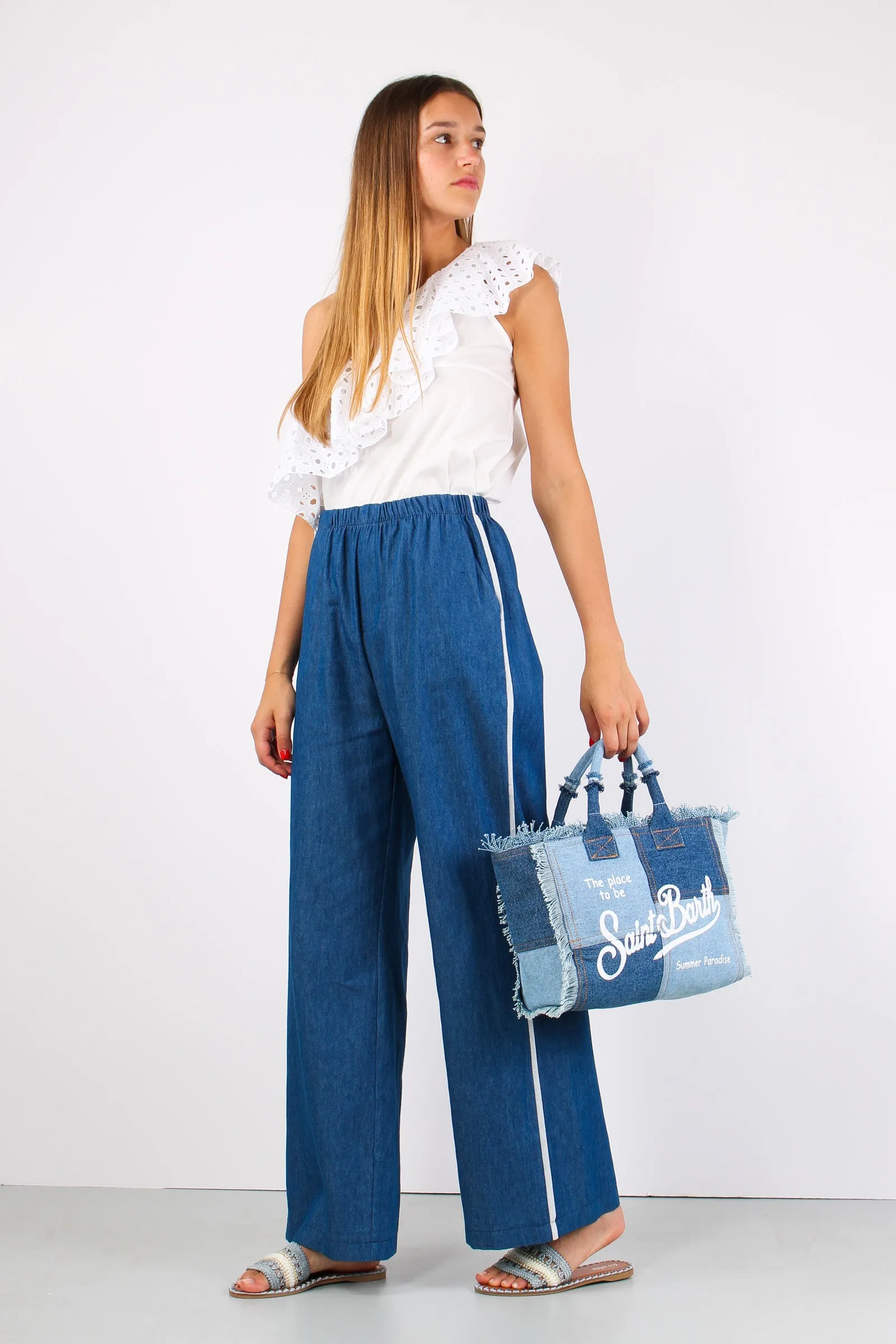 Pantalone Palazzo Chambry Denim