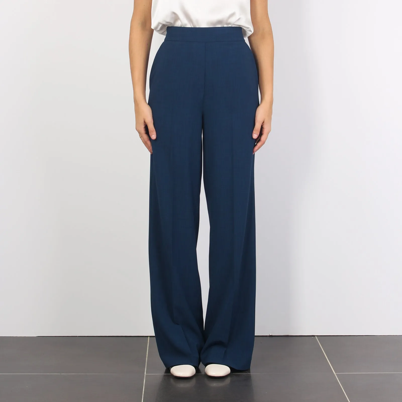 Pantalone Palazzo Elastico Blu