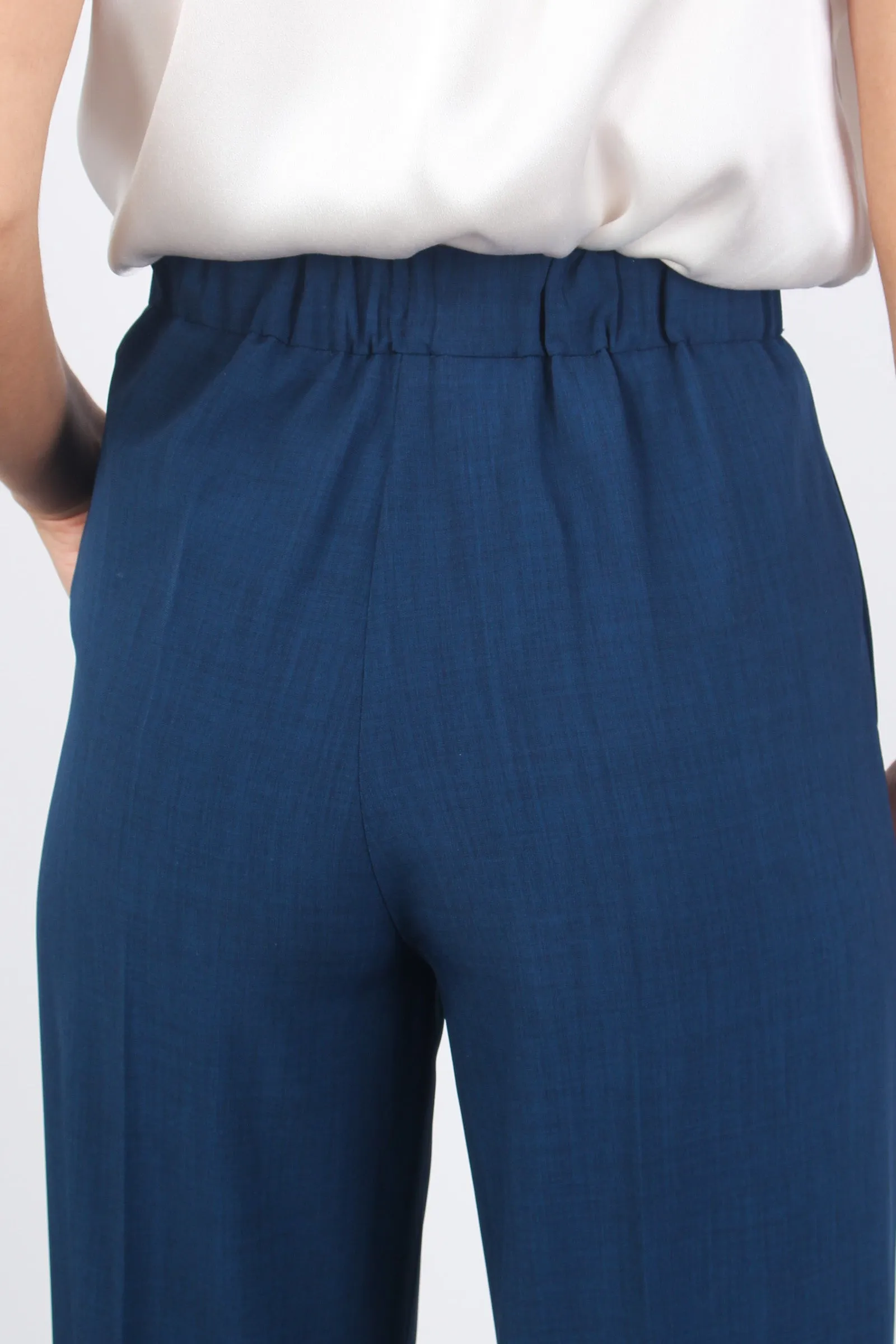 Pantalone Palazzo Elastico Blu