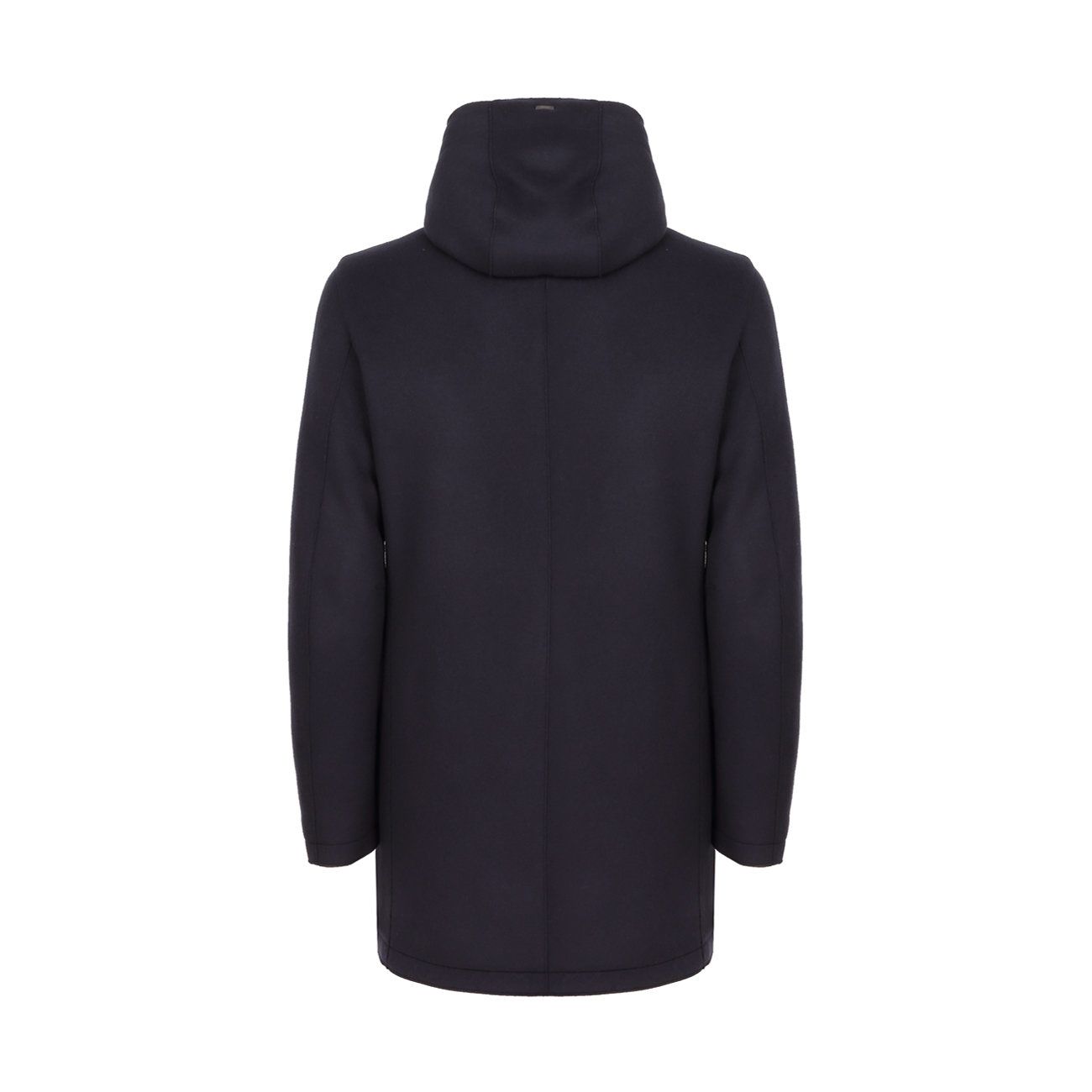 PARKA IN LANA COTTA CON INTERNO IMBOTTITO Uomo Blu Navy