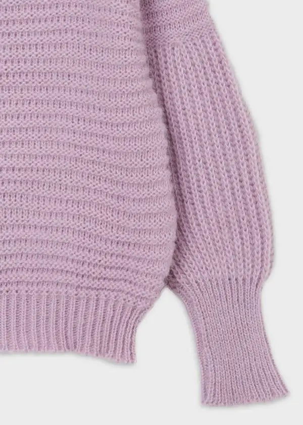 Perkins collar sweater for teen girl - Lilac