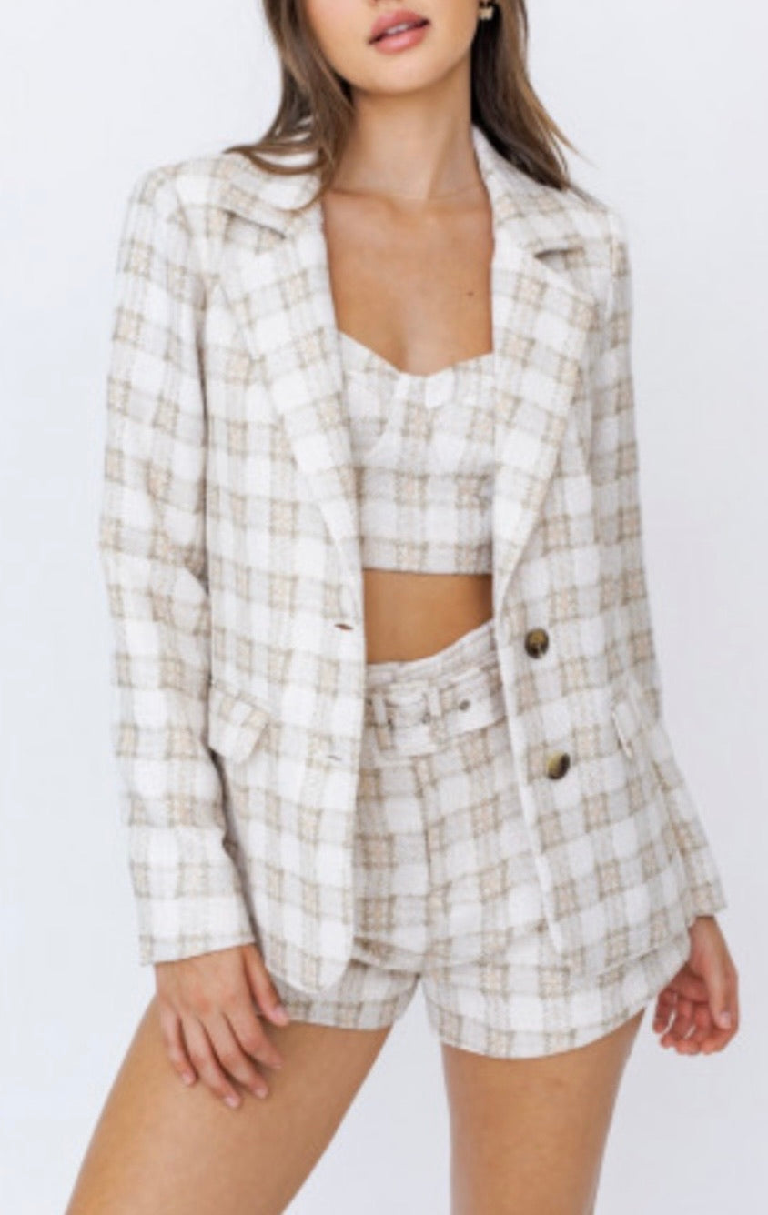 Plaid Blazer