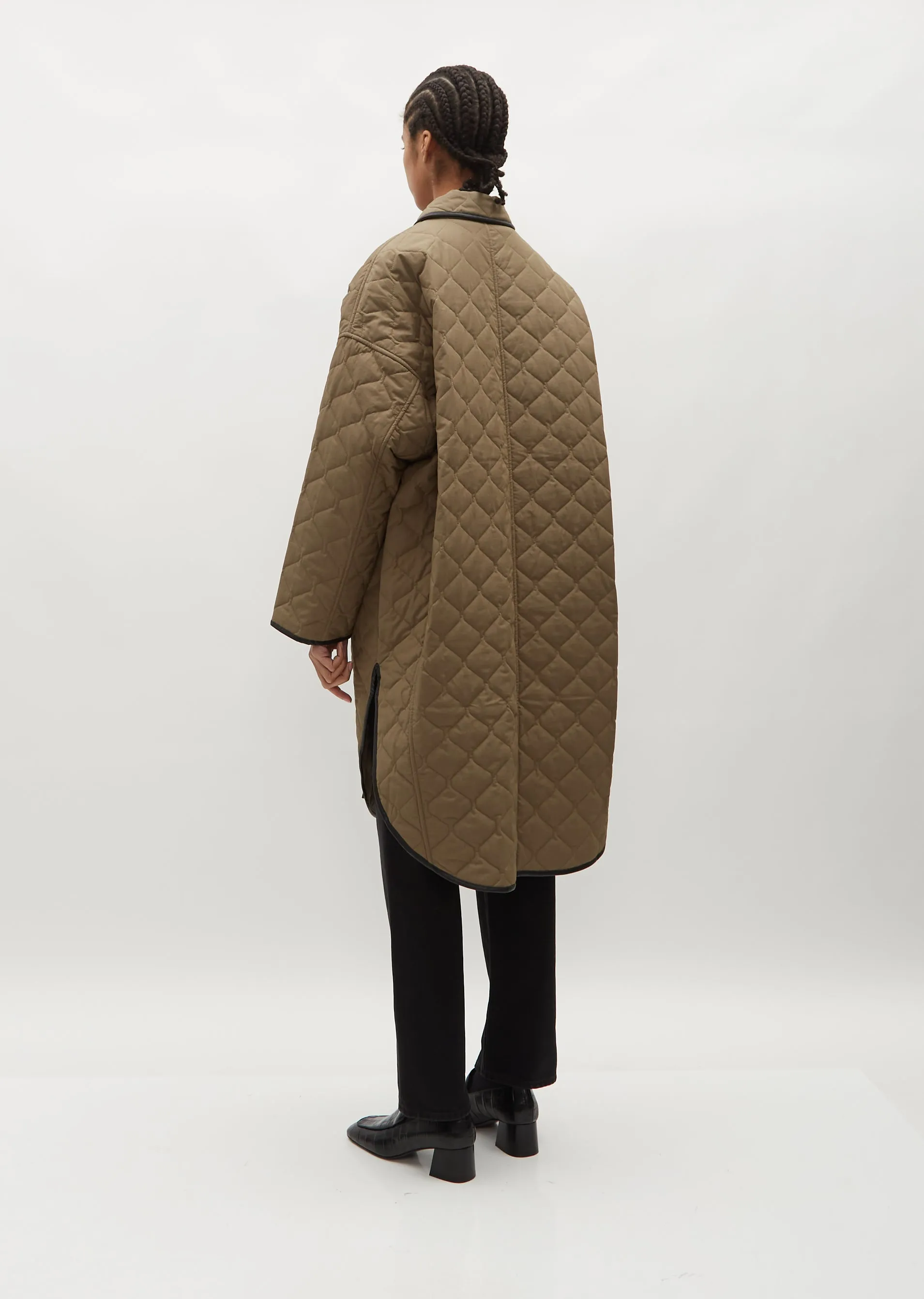 Quilted Cocoon Coat — Marsh