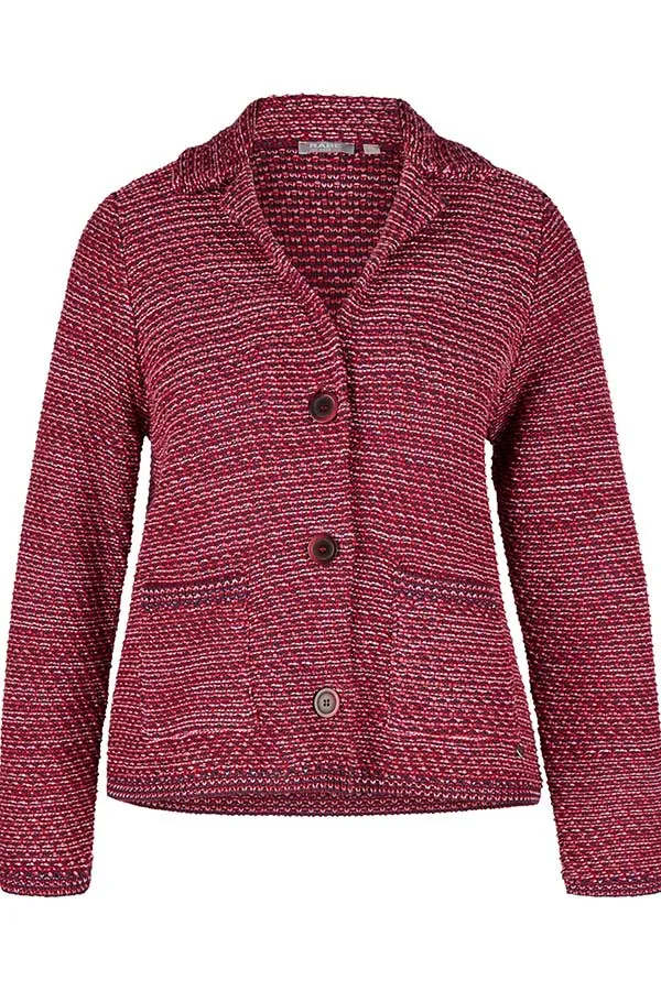 Rabe & LecomteBURGUNDY MOTTLED LOOK JACKET