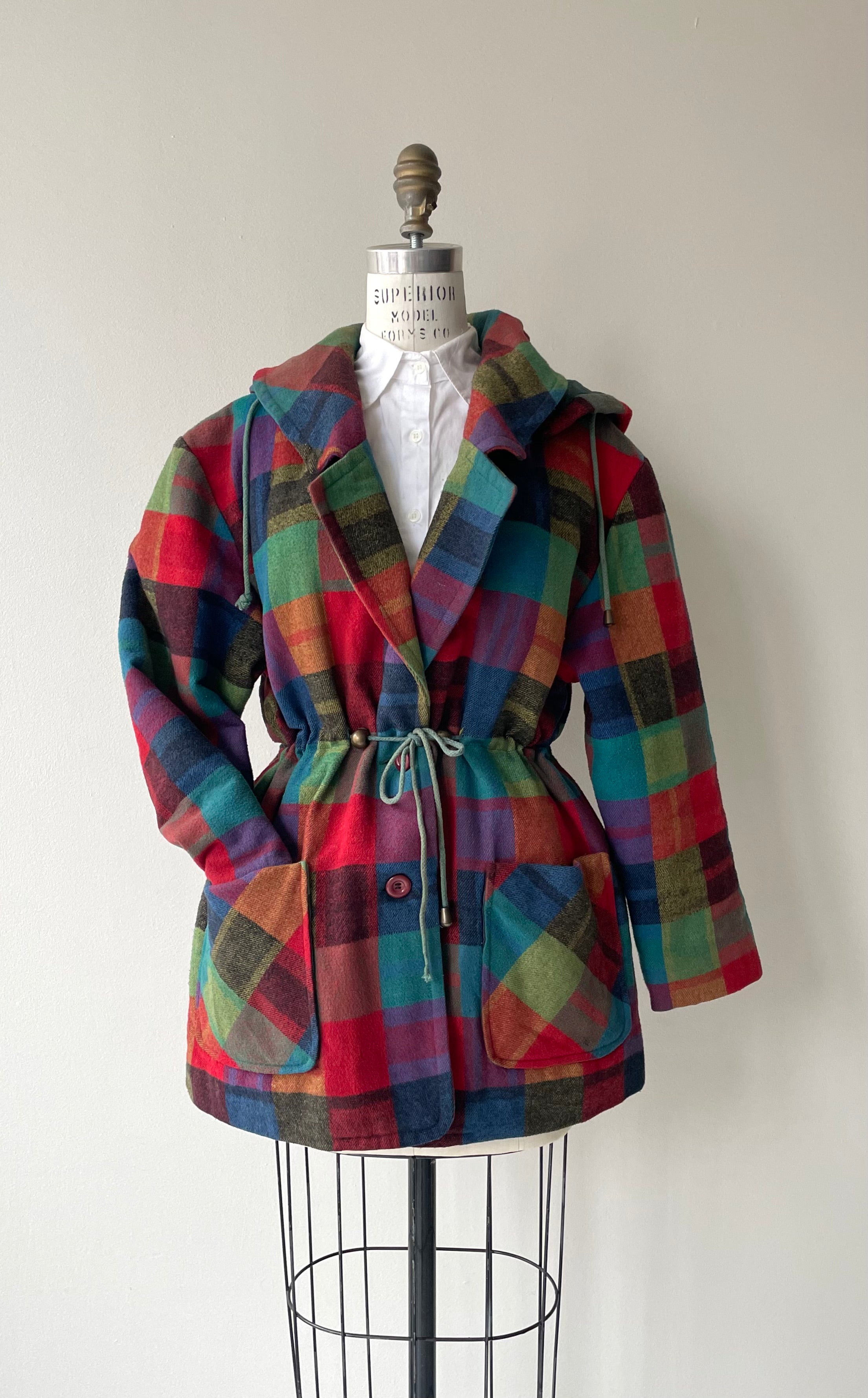 Rainbow Tartan Coat