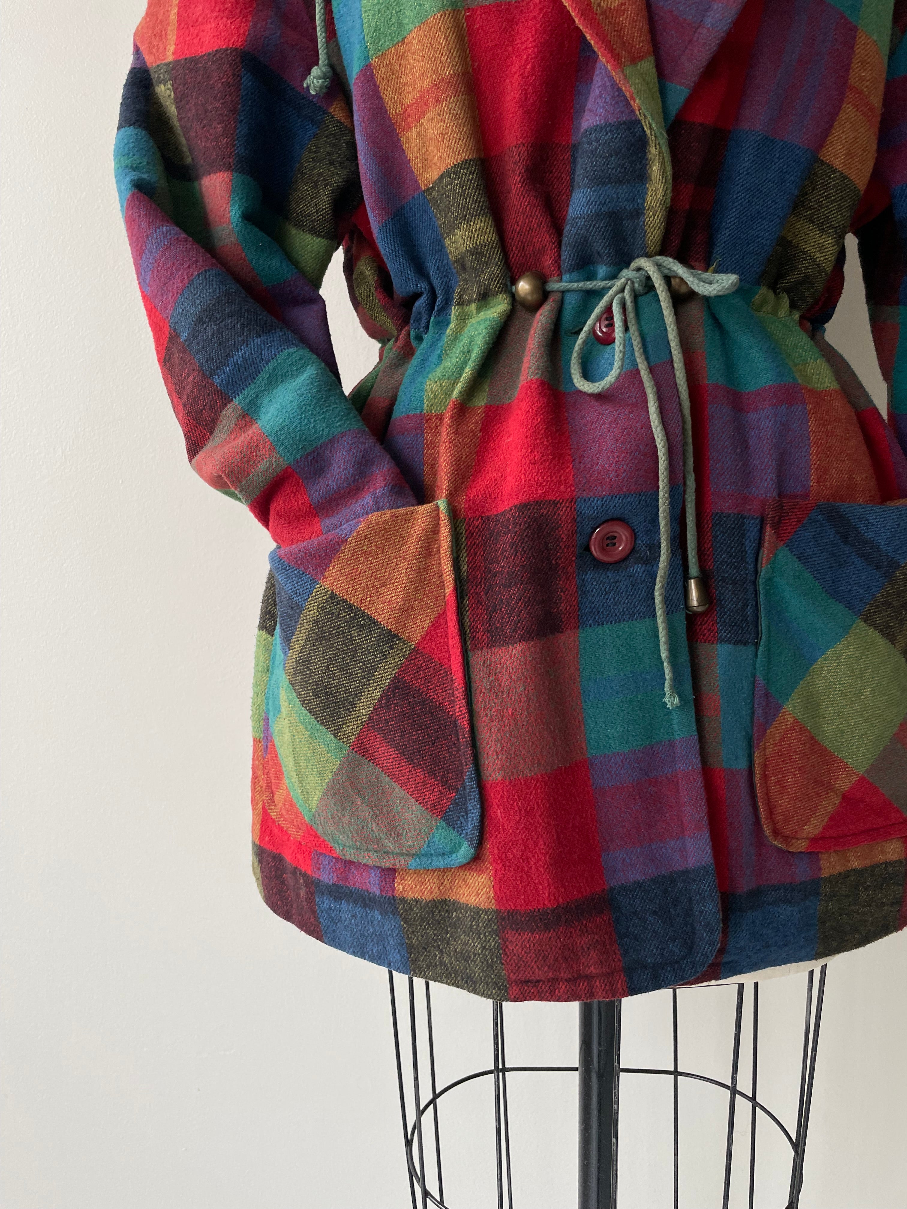 Rainbow Tartan Coat