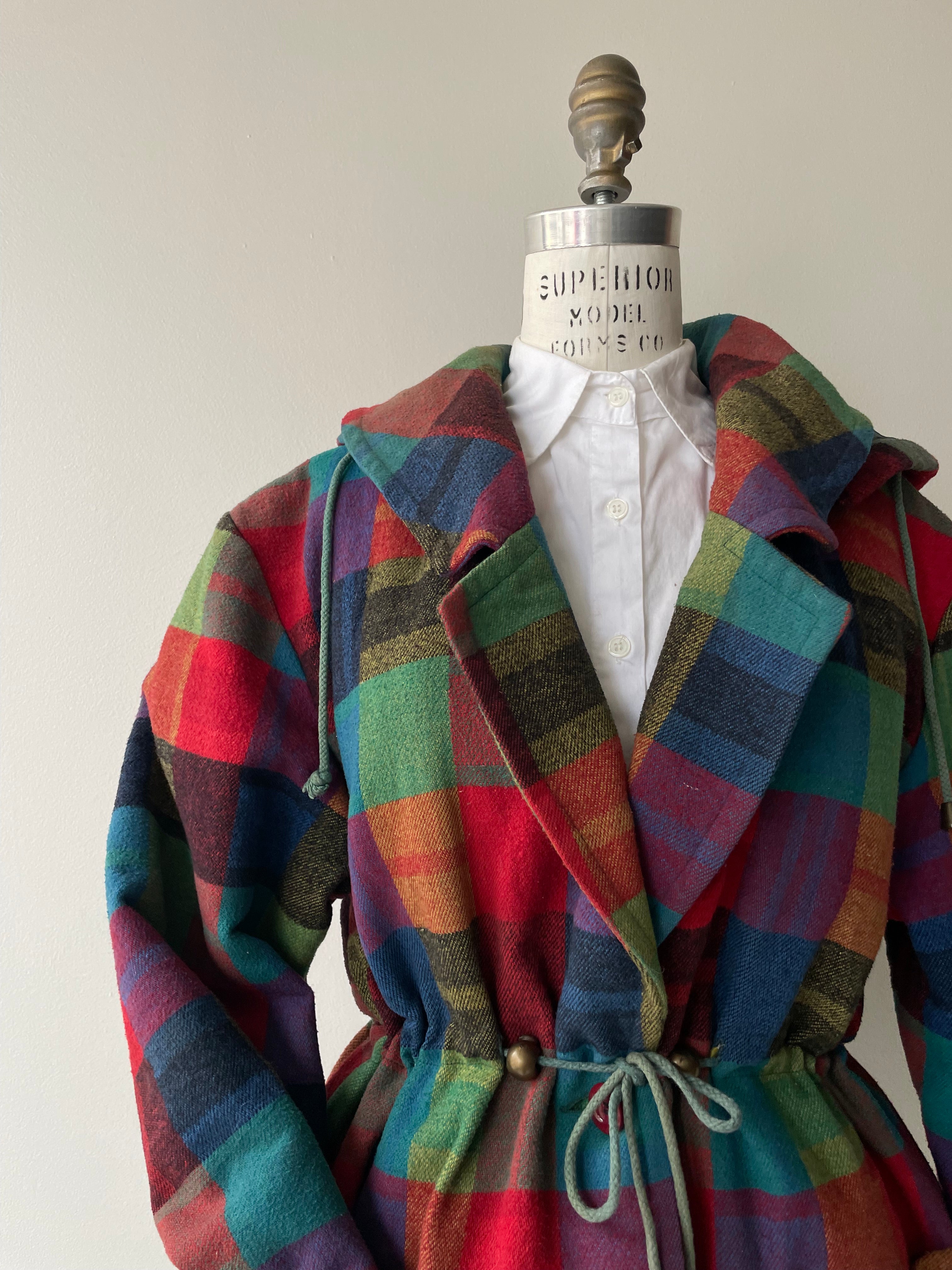 Rainbow Tartan Coat