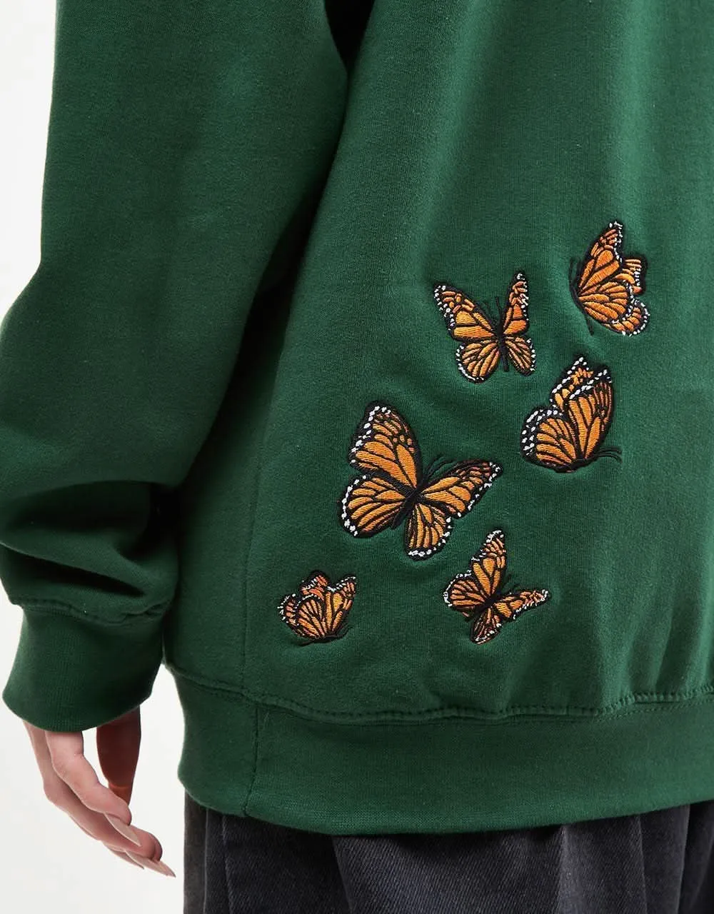 Route One Flutter Pullover Hoodie - Bottle Green