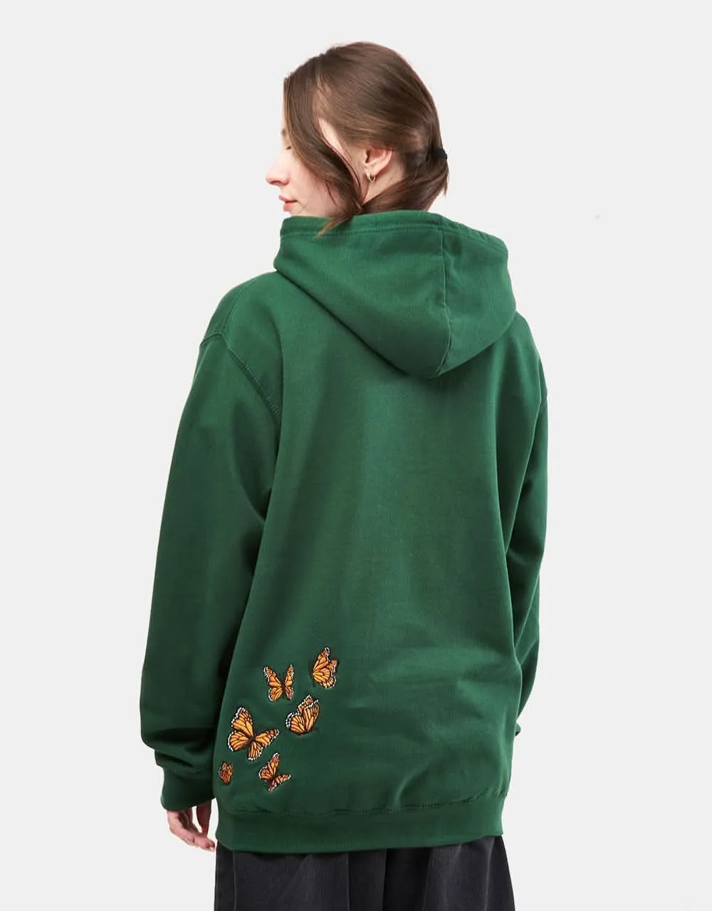 Route One Flutter Pullover Hoodie - Bottle Green