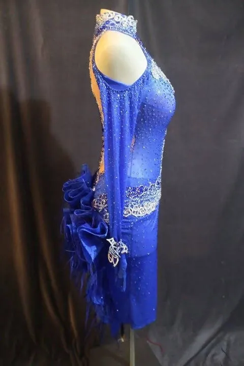 Royal blue Latin dress