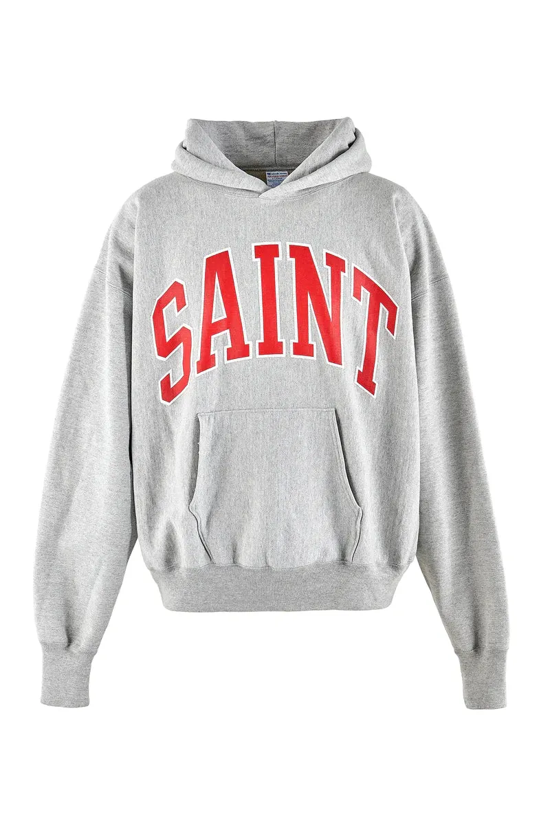 Saint Mxxxxxx Arch Logo Hoodie Grey