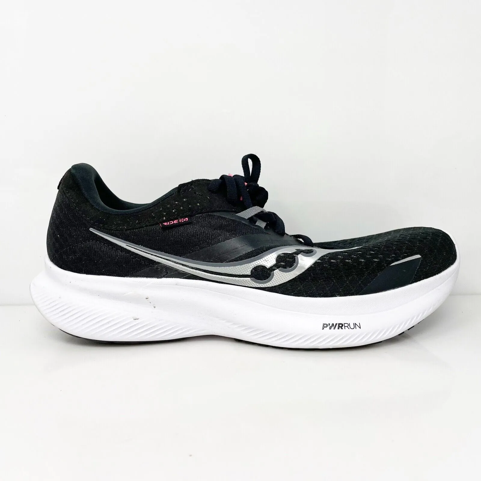 Saucony Womens Ride 16 S10830-05 Black Running Shoes Sneakers Size 10