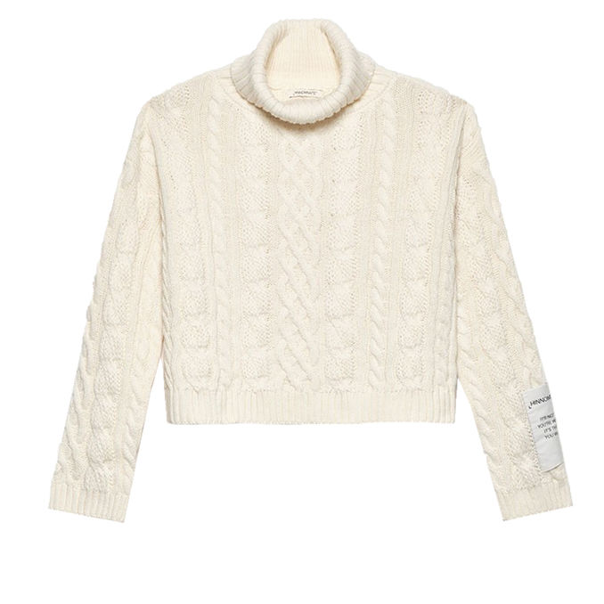 SHORT TURTLENECK Woman White Butter