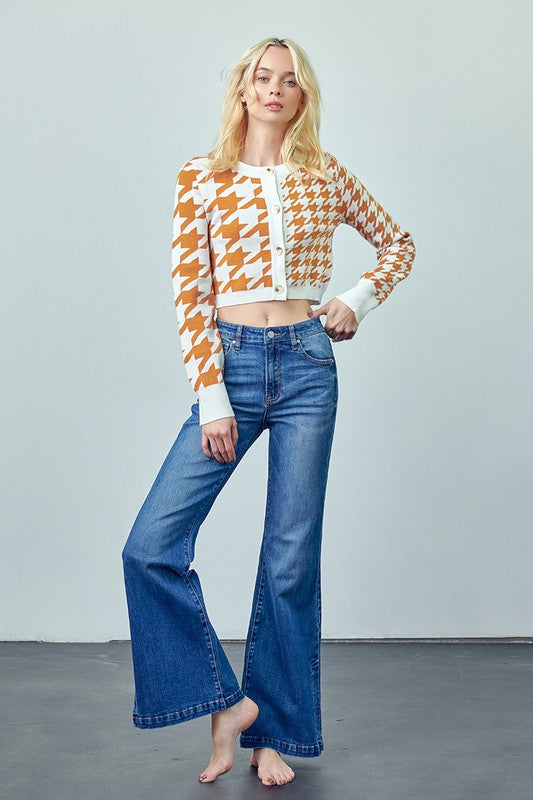 SIDE SPLIT FLARE JEANS