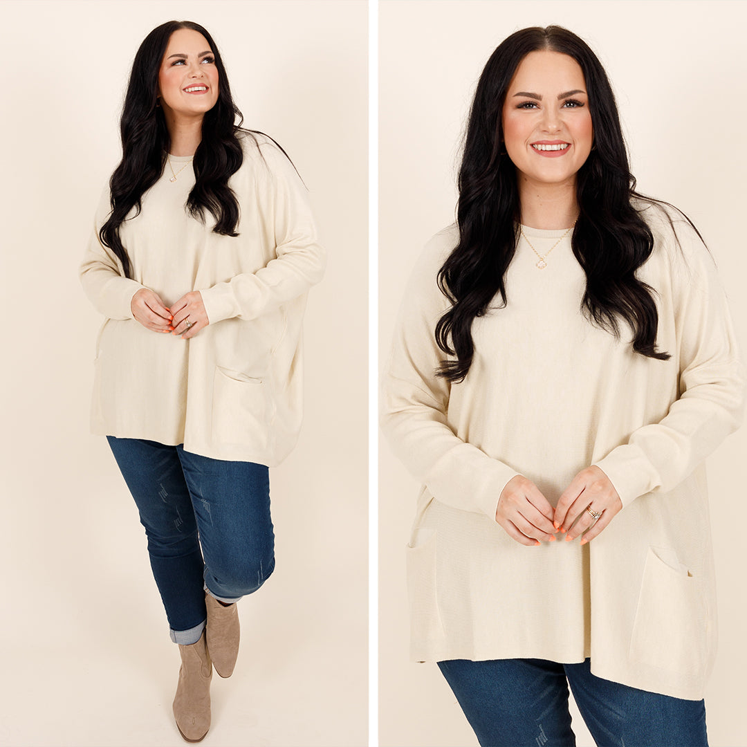 Snow Whispers Tunic, Cream