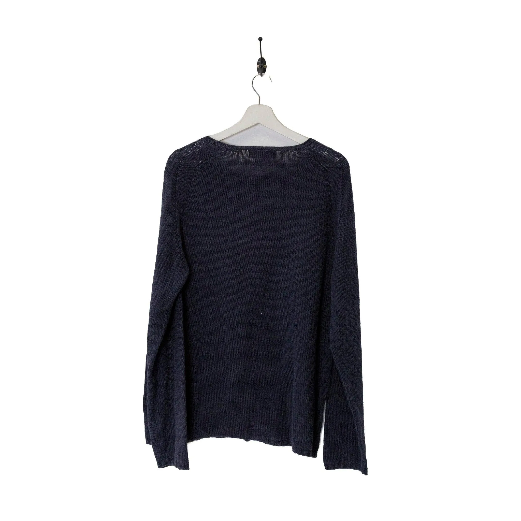 S/S 2002 Stone Island Navy Ribbed Sweater