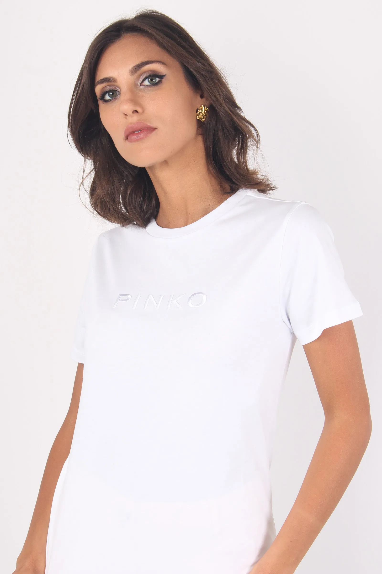 Start T-shirt Jersey Scritta Bianco