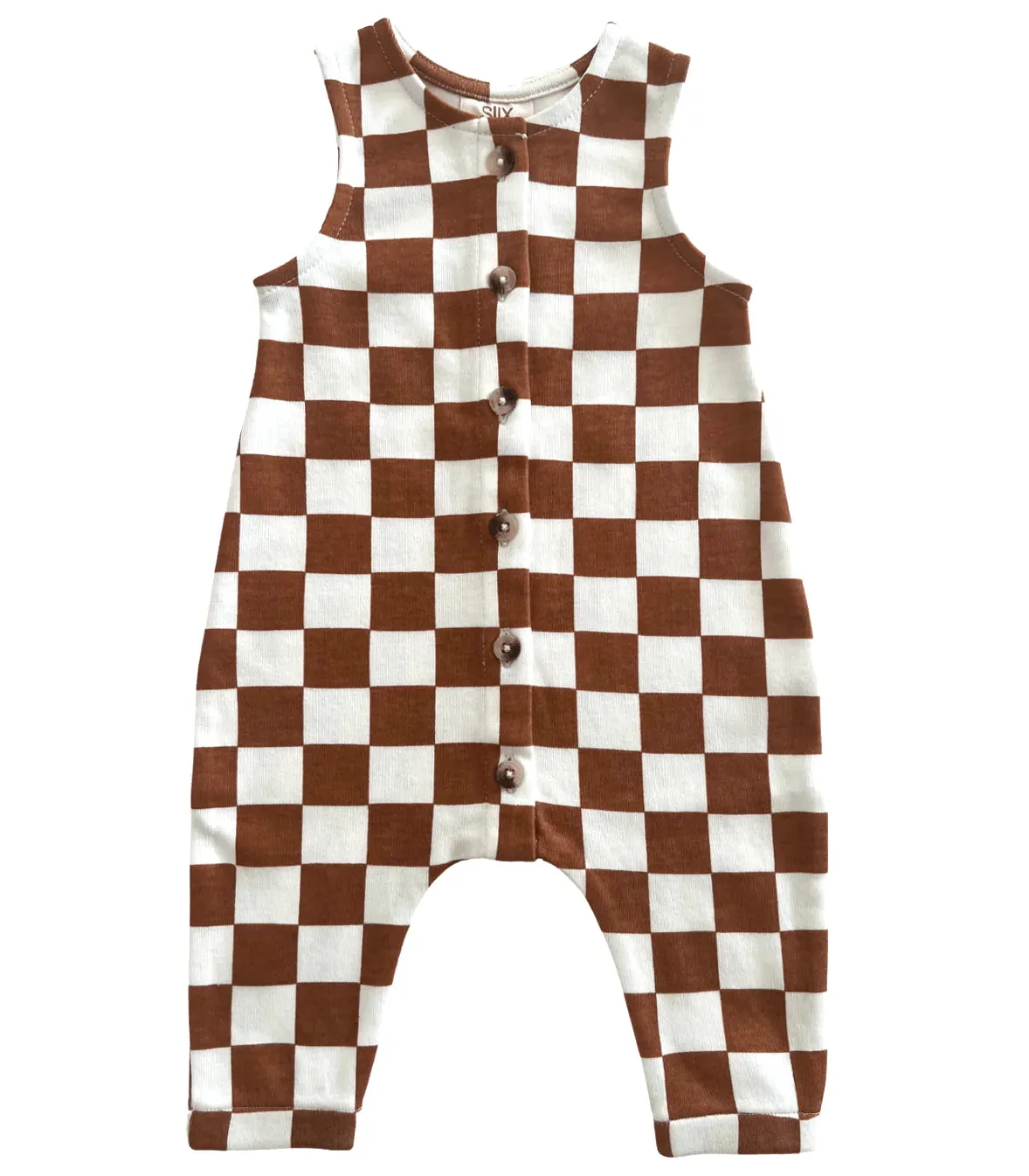 Stracciatella Checkerboard / Organic Bay Jumpsuit