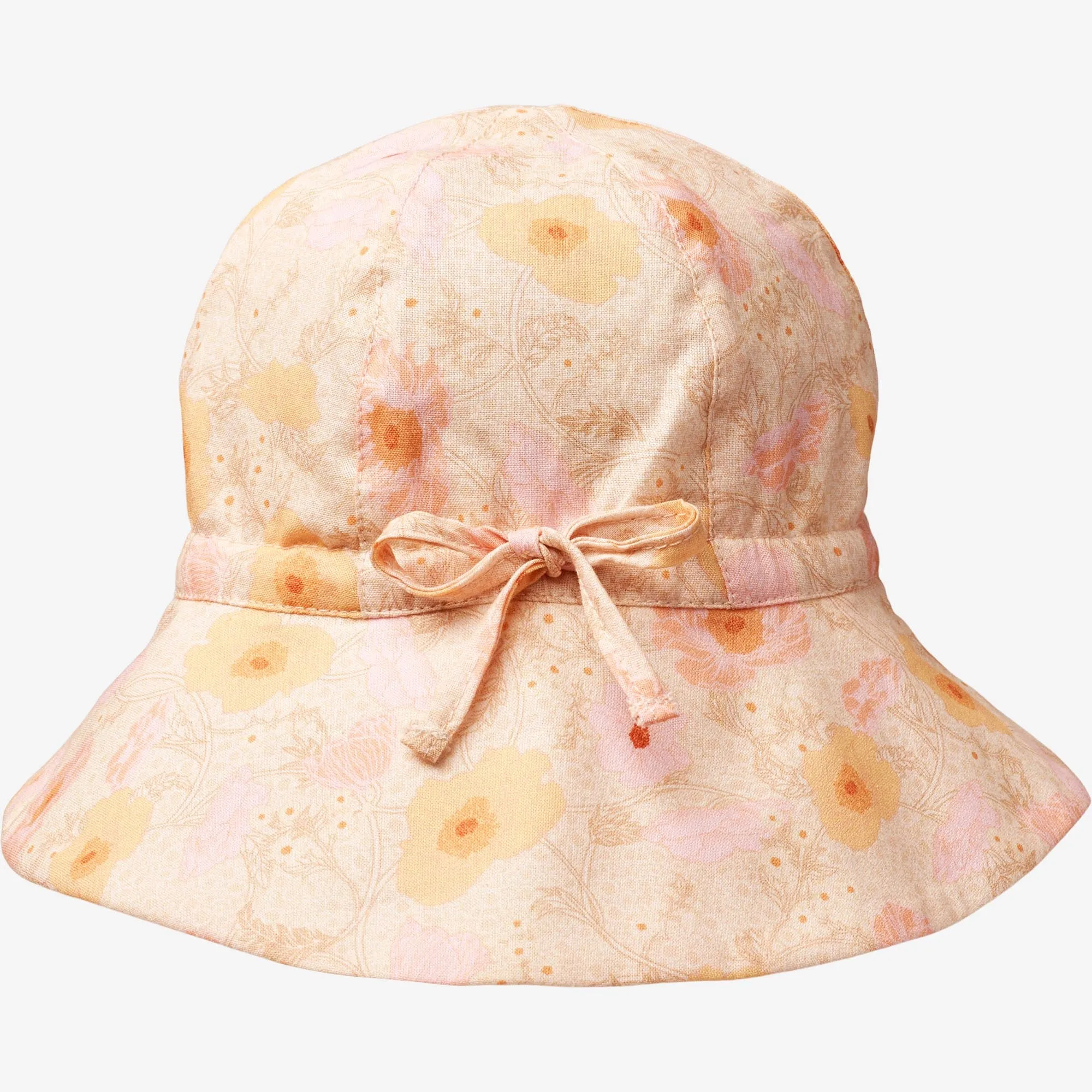 Sun Hat Chloè - alabaster flower bobbles