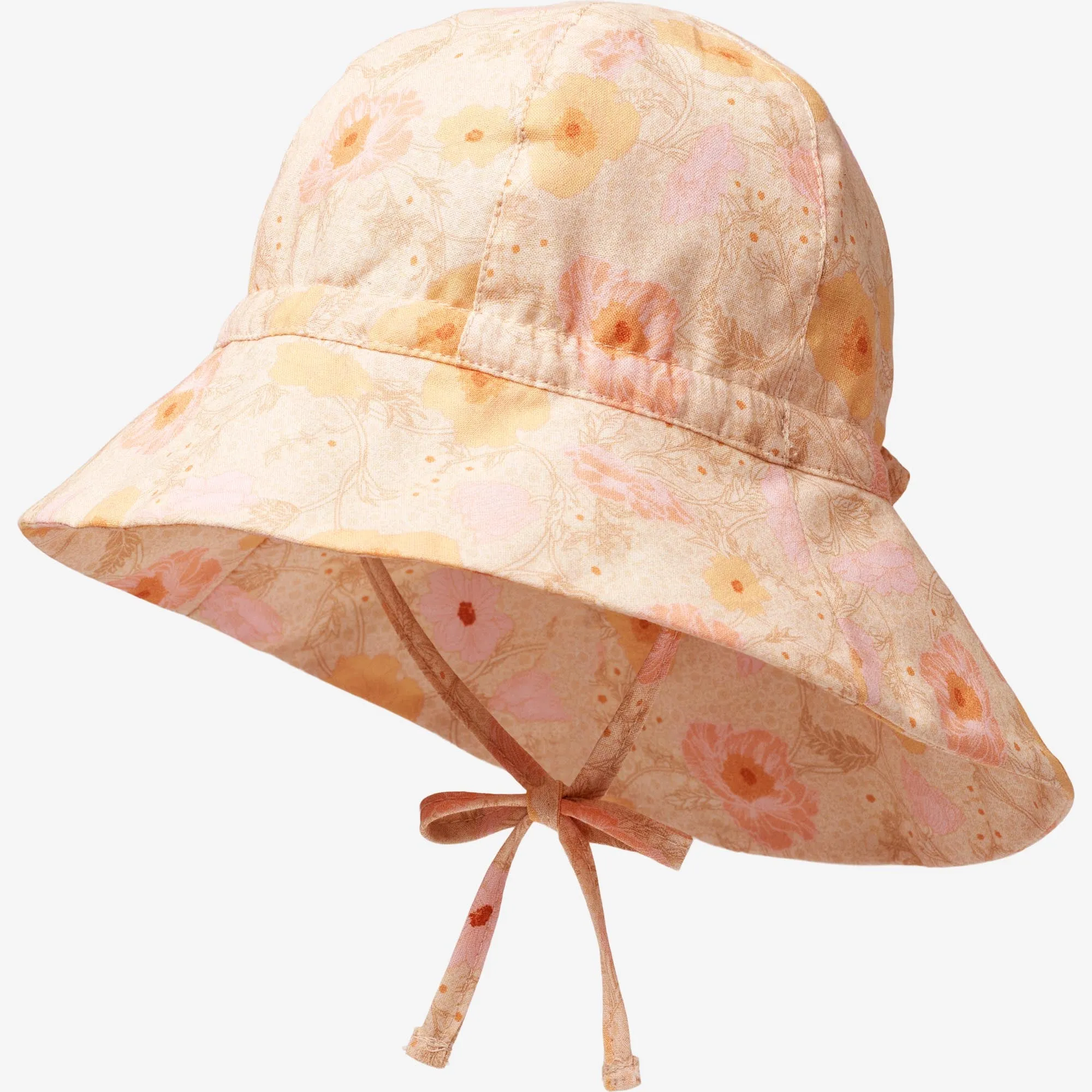 Sun Hat Chloè - alabaster flower bobbles