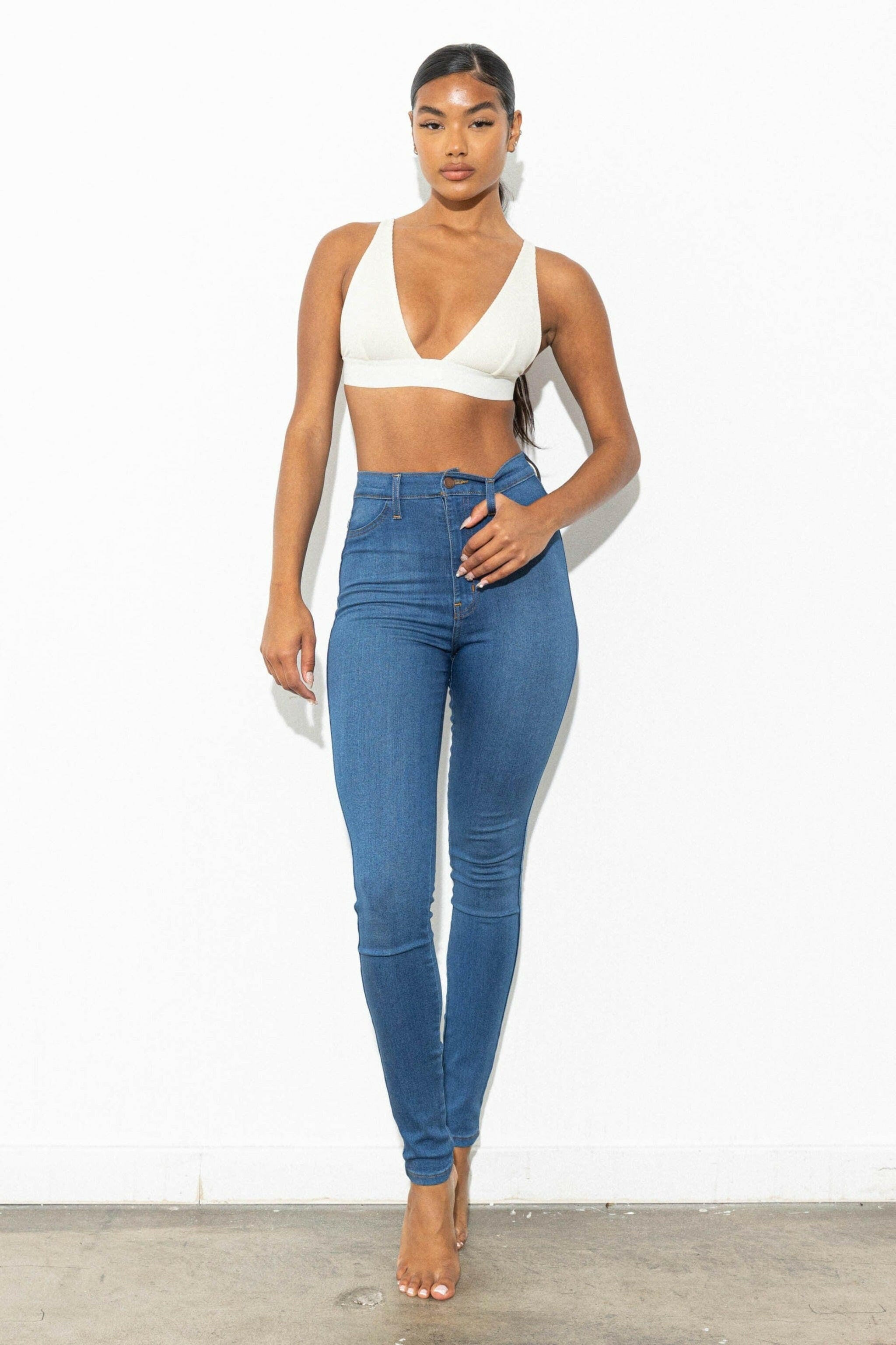 Super Smoothing Stretch Skinny Jeans