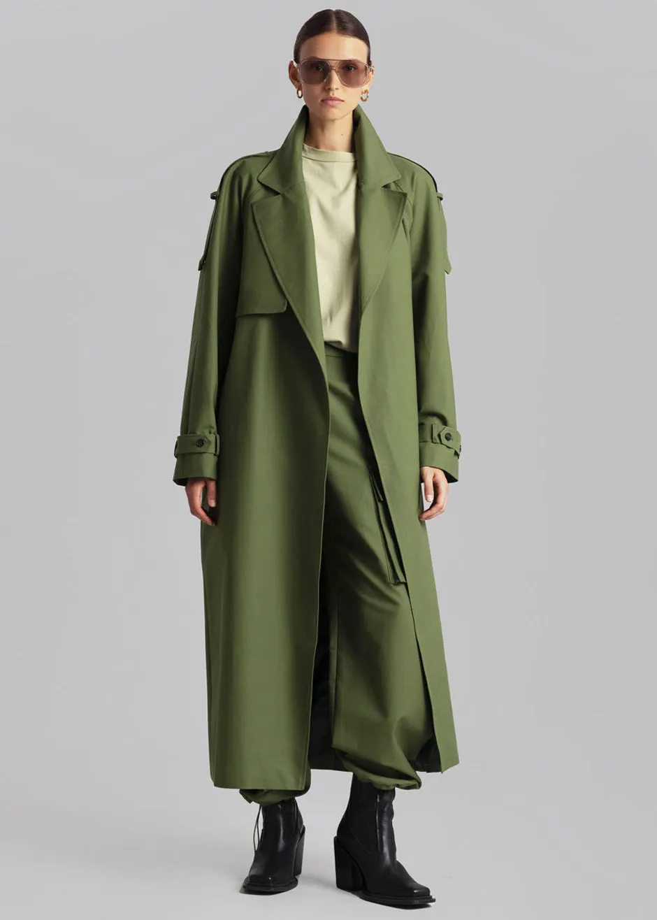 Suzanne Trench Coat - Olive