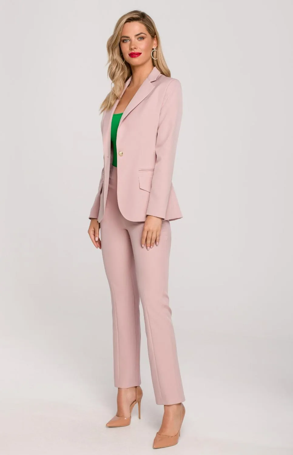 Tailleur pantalon rose