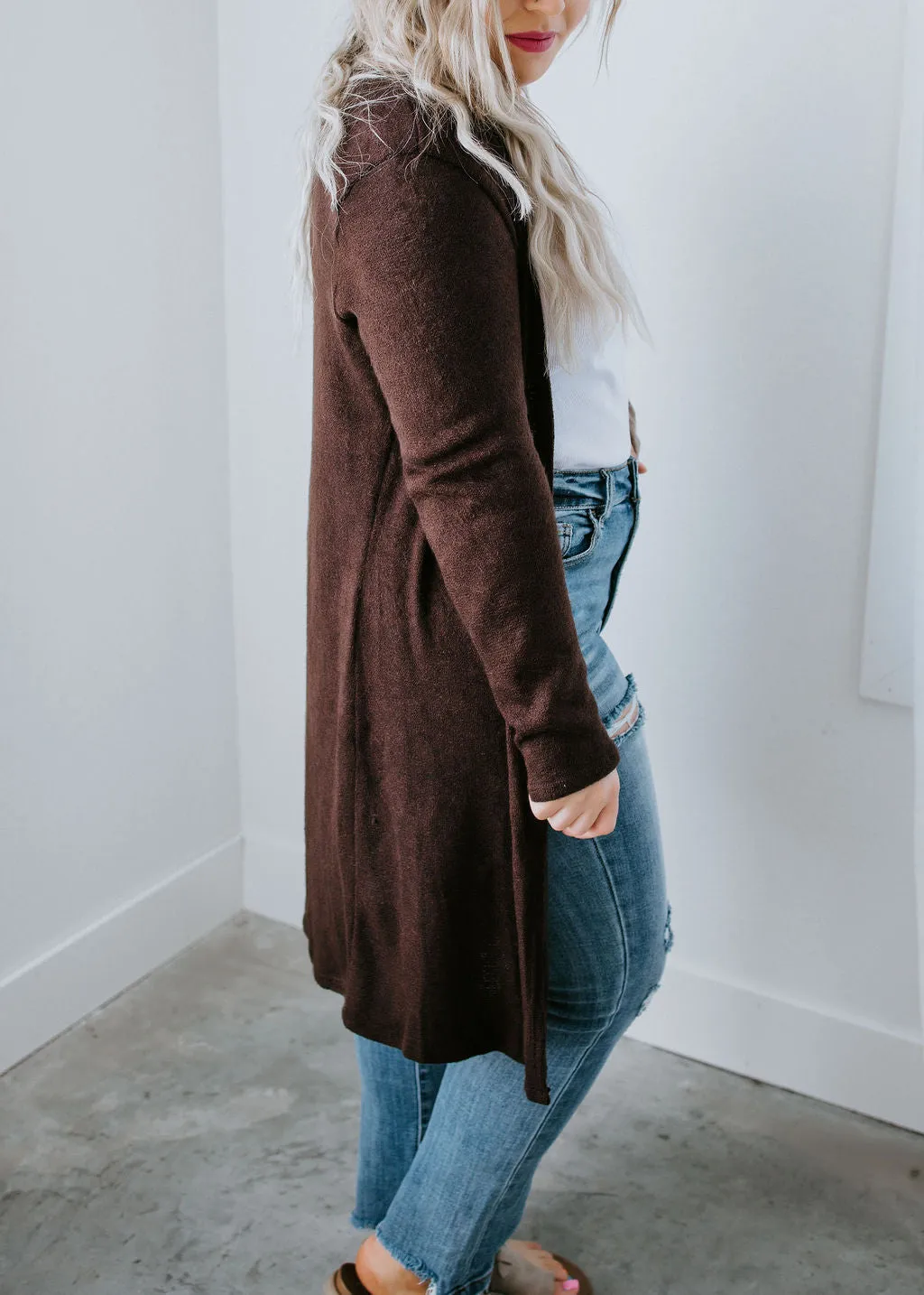 Teddy Longline Cardigan