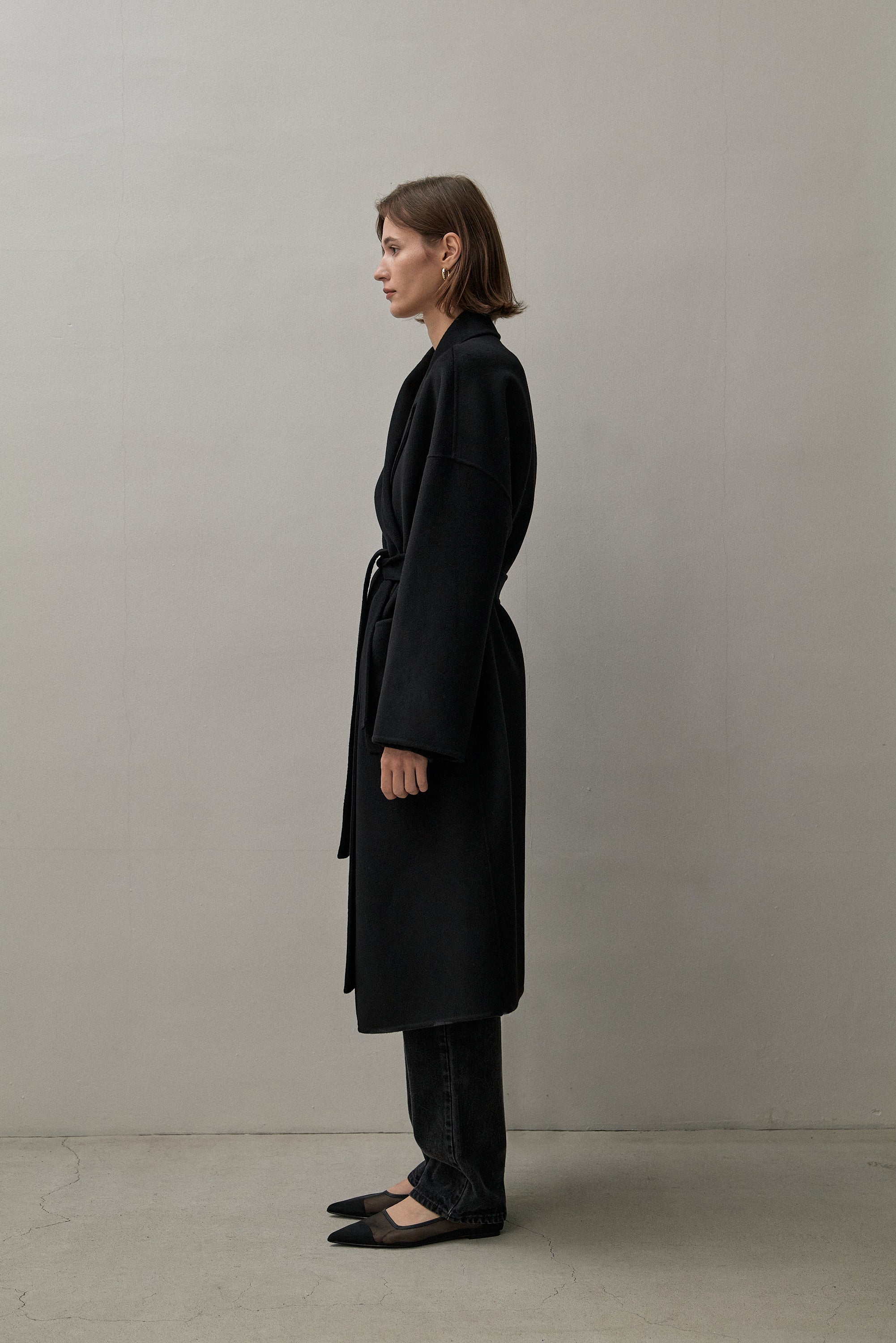 THE BOYFRIEND COAT - BLACK 90/10