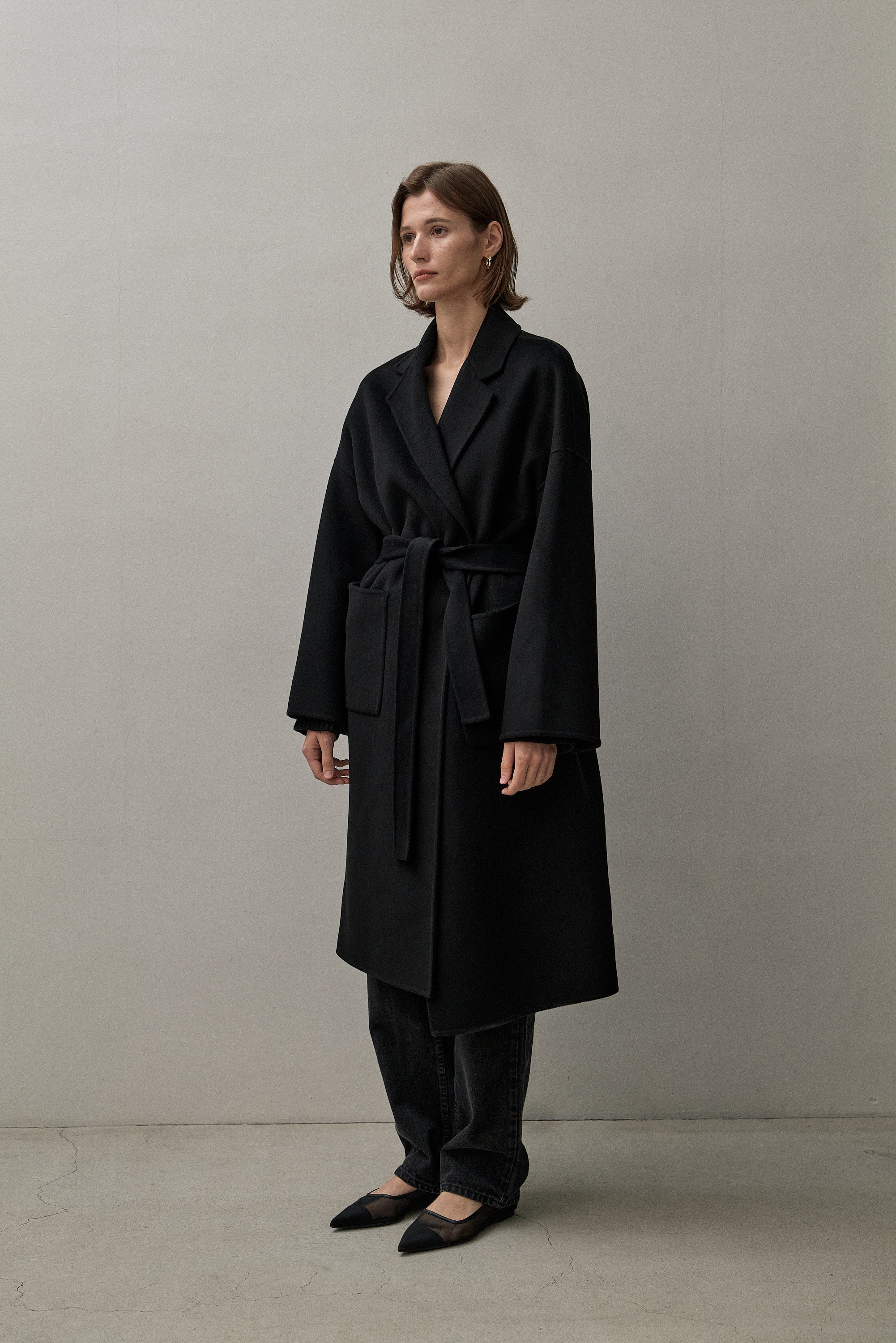 THE BOYFRIEND COAT - BLACK 90/10