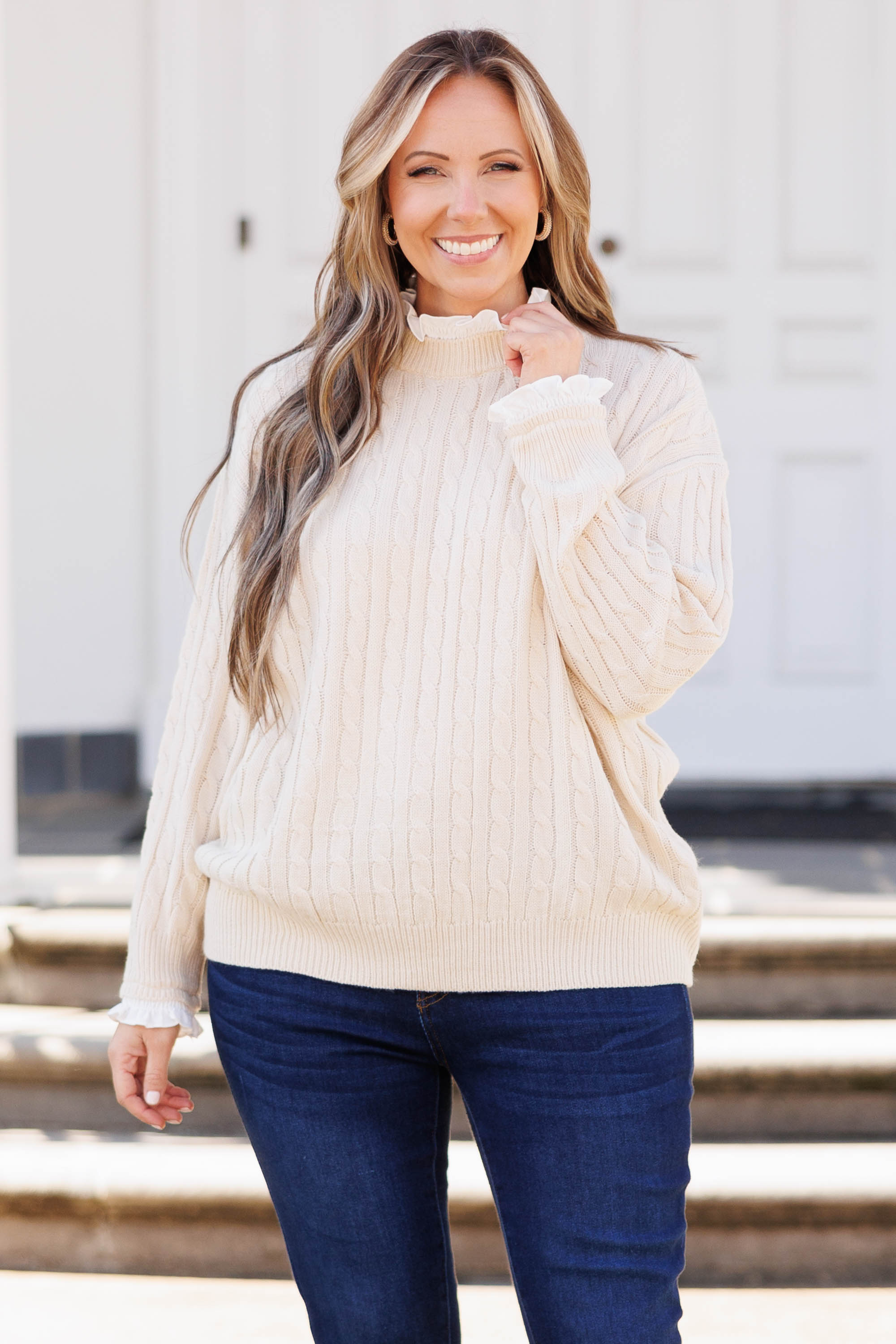 The Cozy Cloud Sweater, Cream