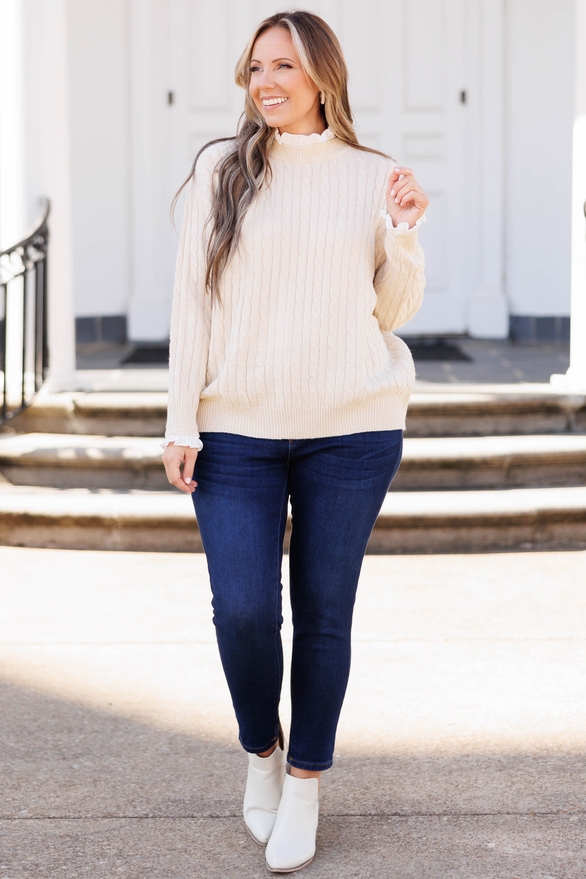 The Cozy Cloud Sweater, Cream