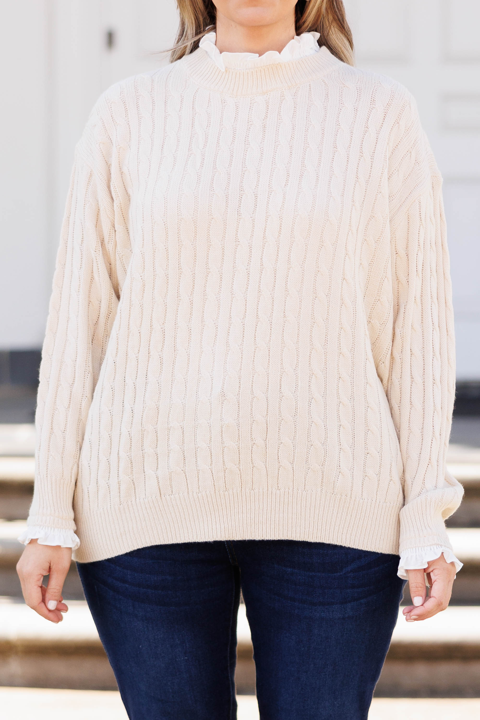 The Cozy Cloud Sweater, Cream