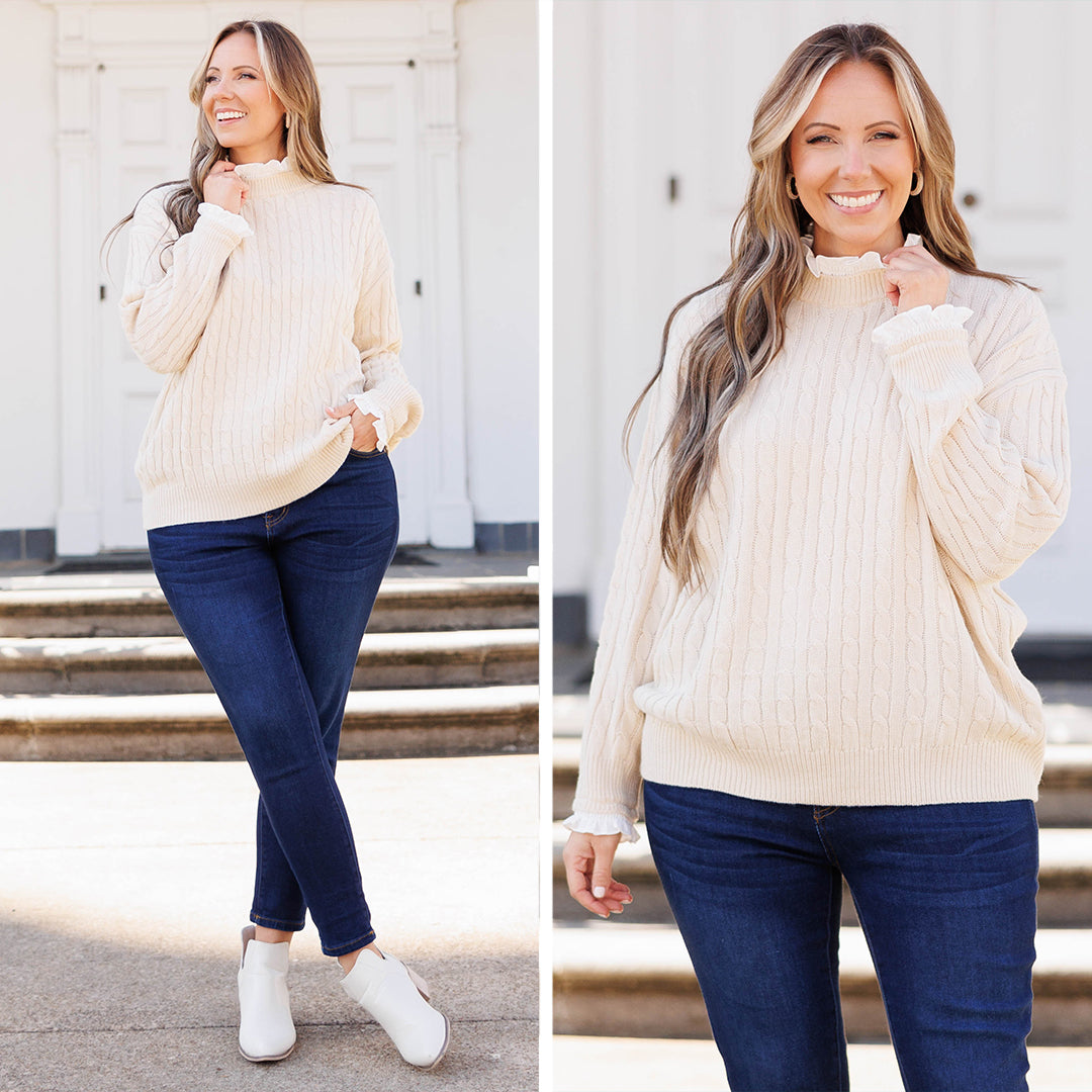 The Cozy Cloud Sweater, Cream