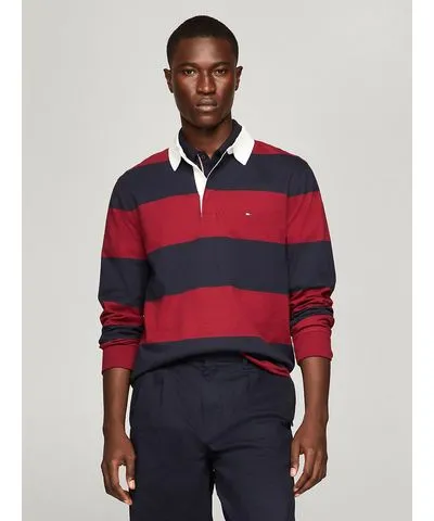 Tommy Hilfiger Men's Long-Sleeve Rugby Polo