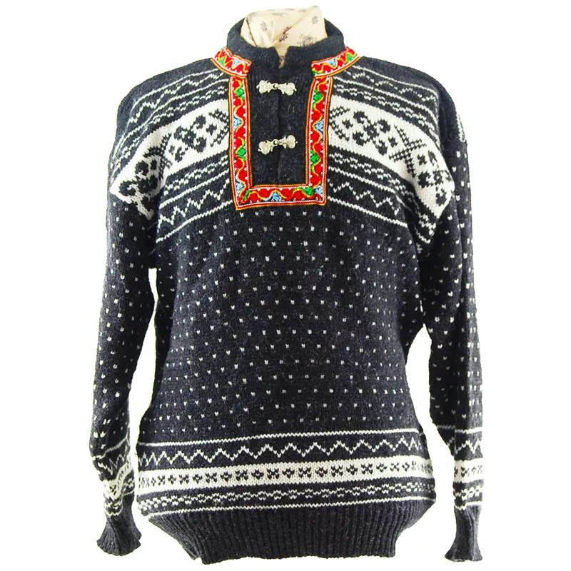 Traditional Norwegian Sweater - L