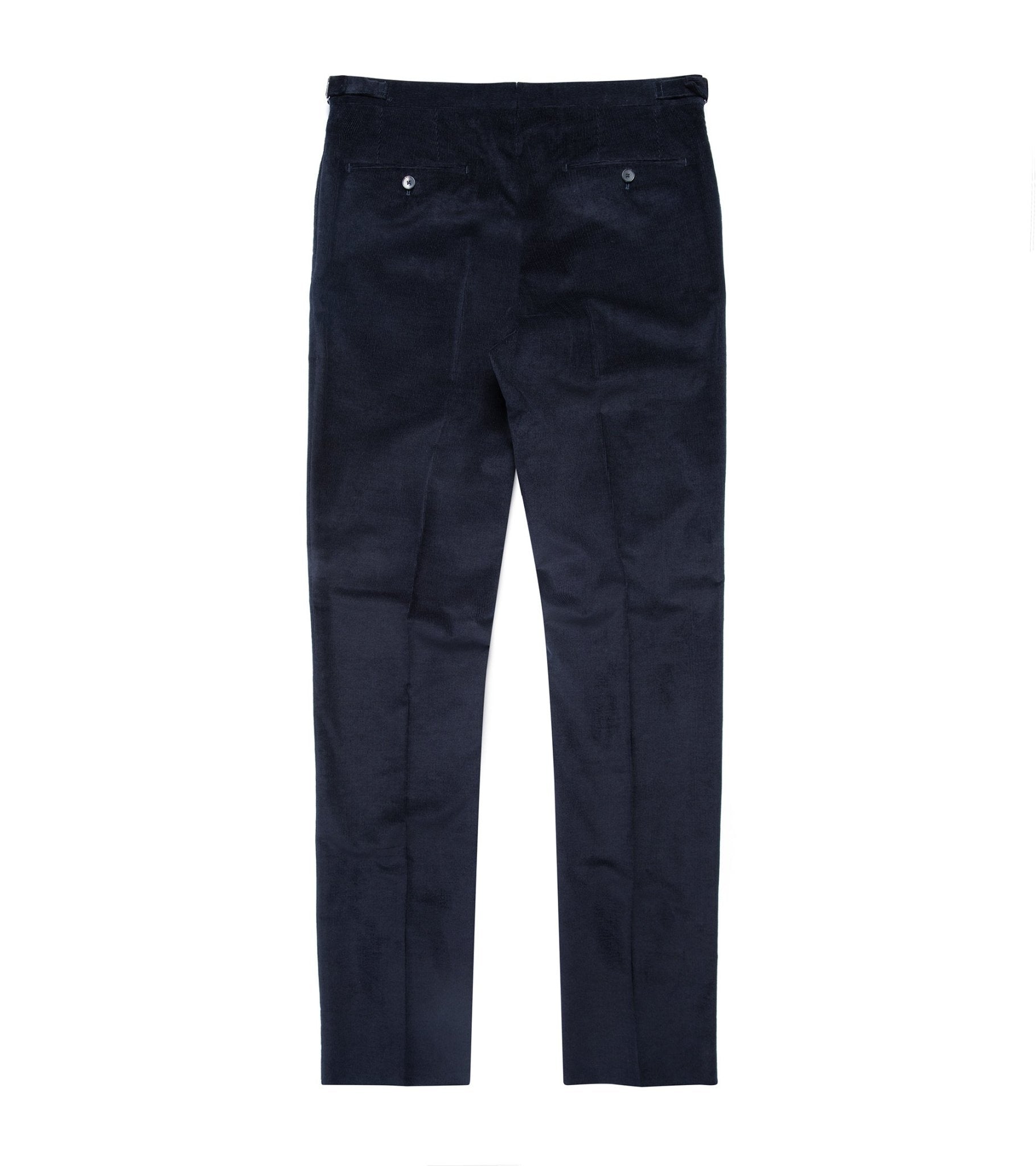 Trunk Wigmore Italian Cotton Needlecord Suit Trousers: Navy