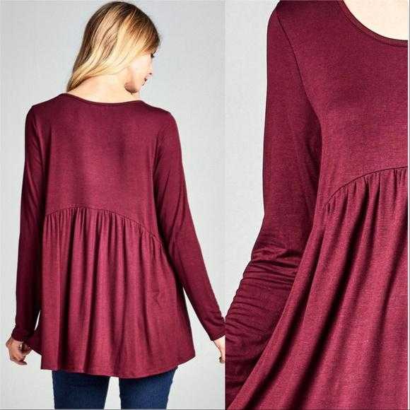 Tunic Top Burgundy