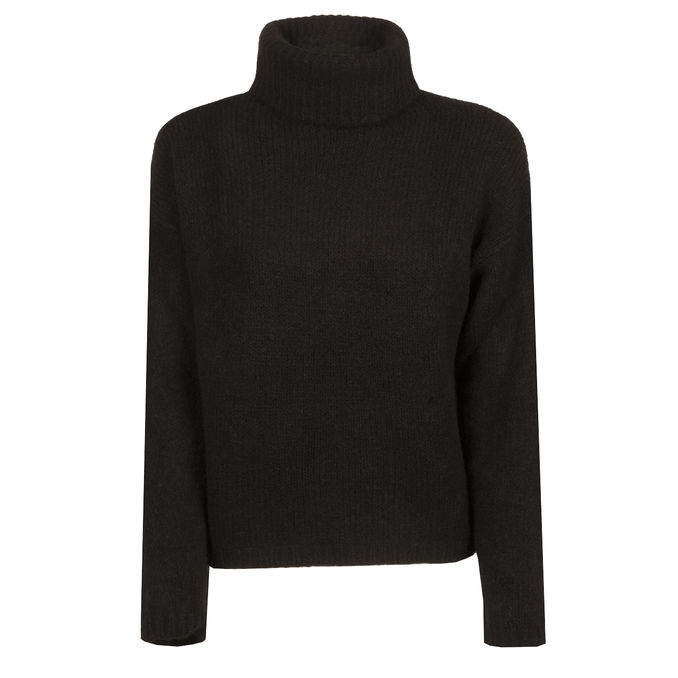 TURTLENECK NYLON Woman Black