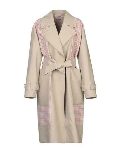 Twinset Women Overcoat Beige 10 UK