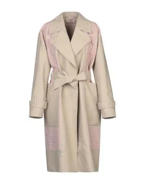 Twinset Women Overcoat Beige 10 UK