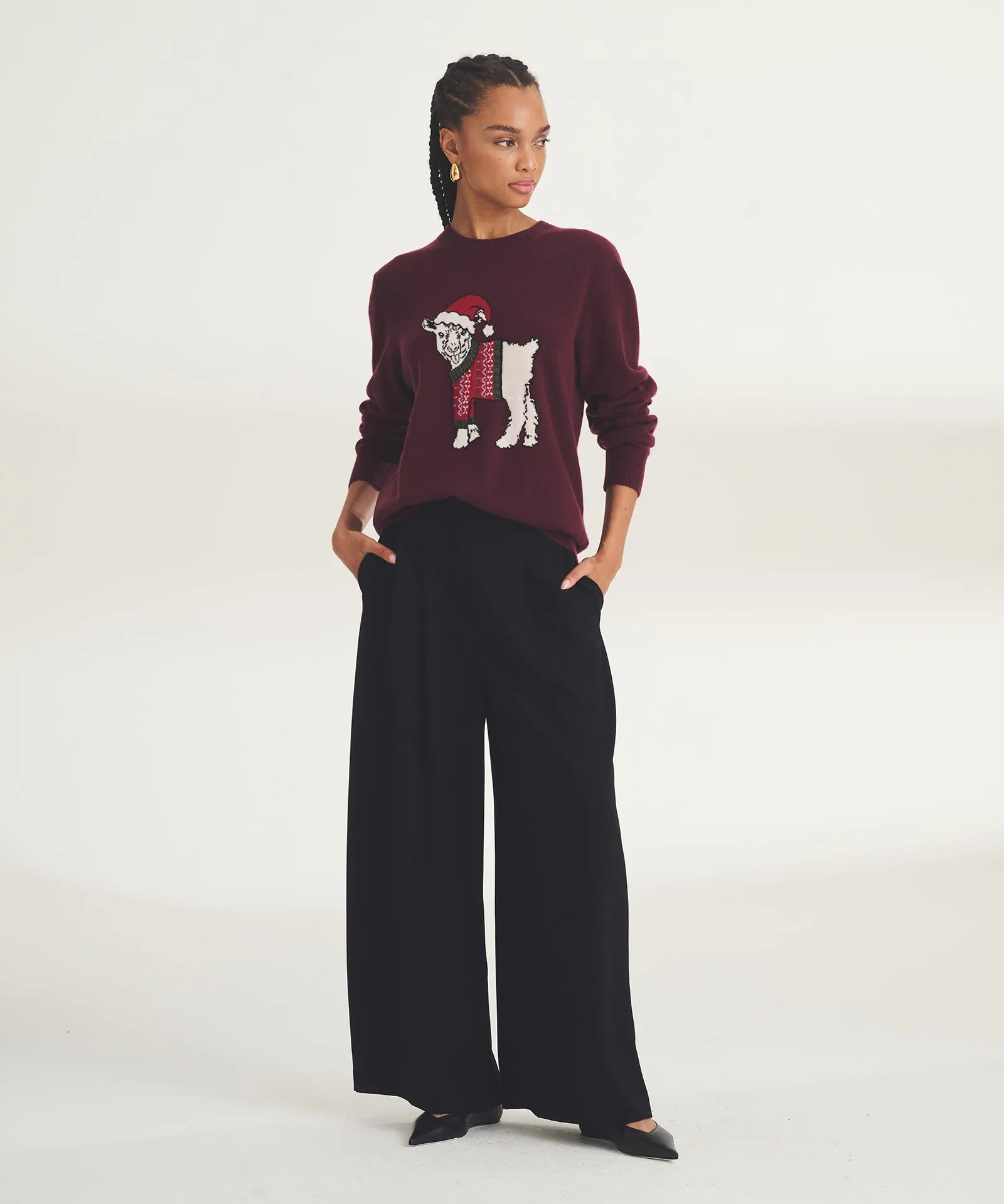 Unisex Signature Cashmere Holiday Goat Sweater