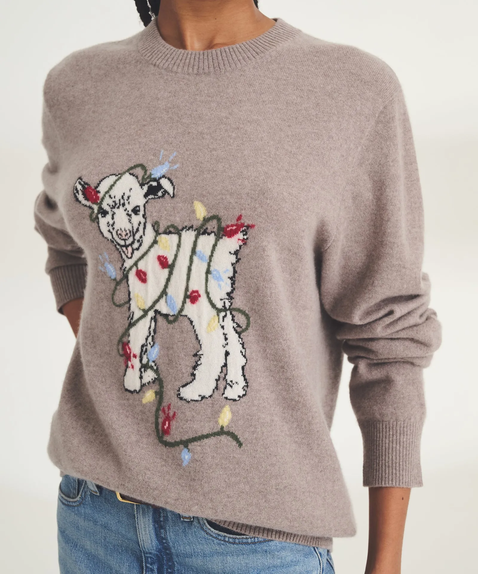 Unisex Signature Cashmere Holiday Goat Sweater