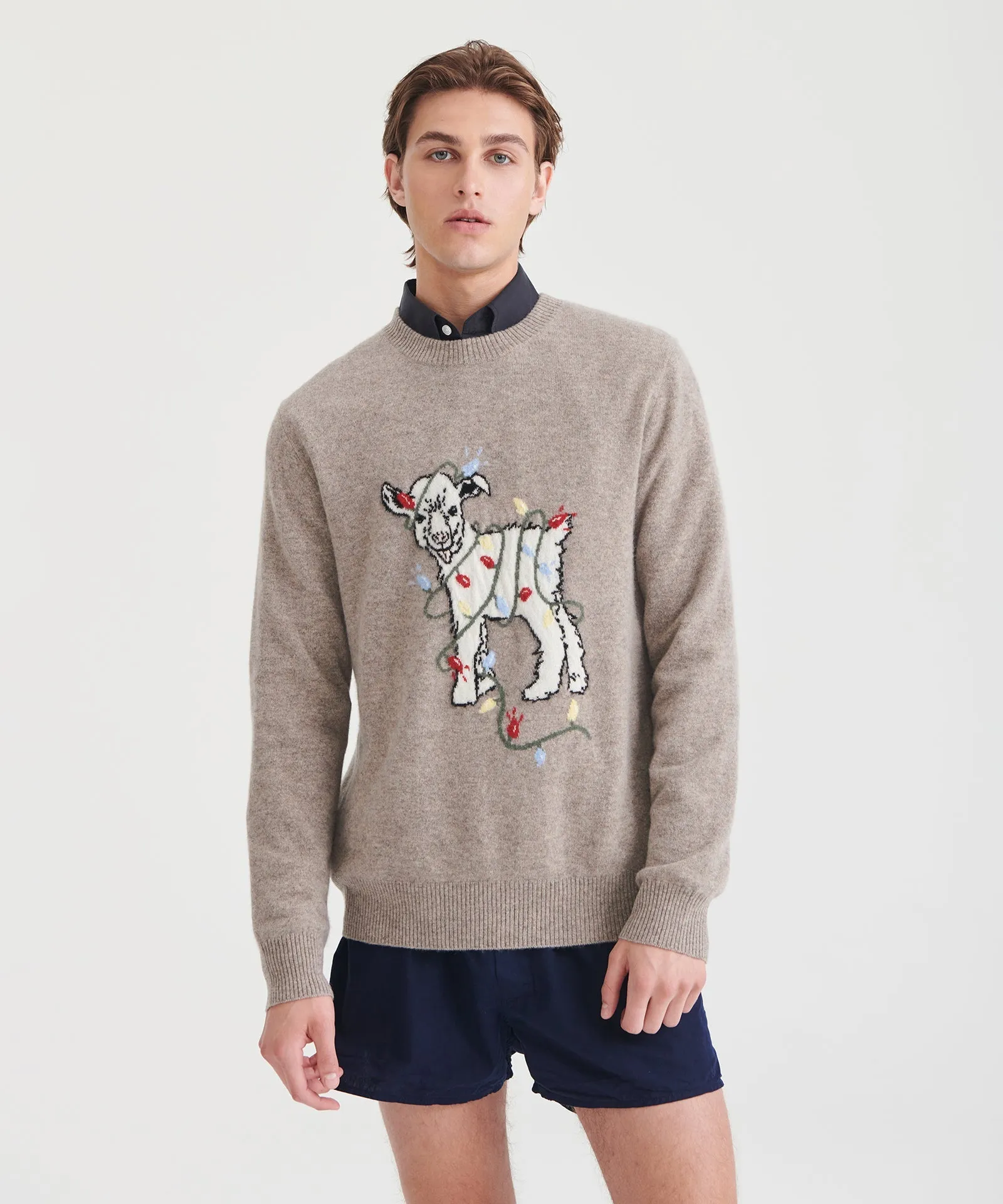 Unisex Signature Cashmere Holiday Goat Sweater